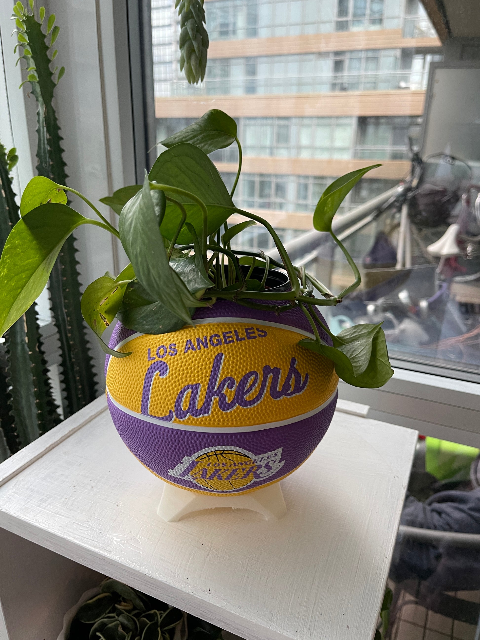 Mini Basketball Planter (Los Angeles Lakers)