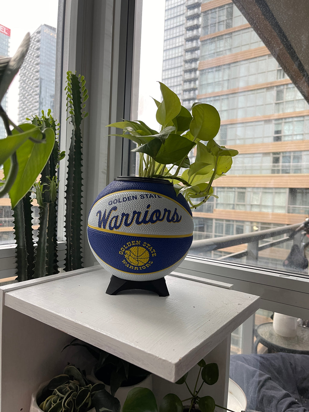 Mini Basketball Planter (Golden State Warriors)