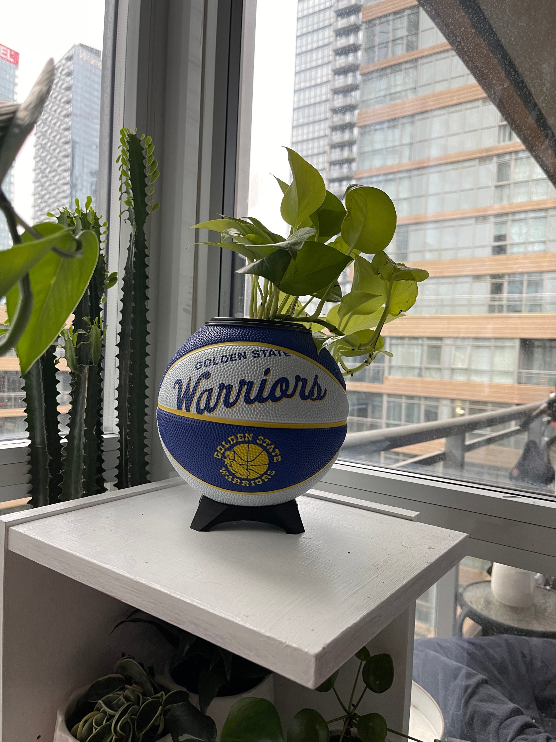 Mini Basketball Planter (Golden State Warriors)