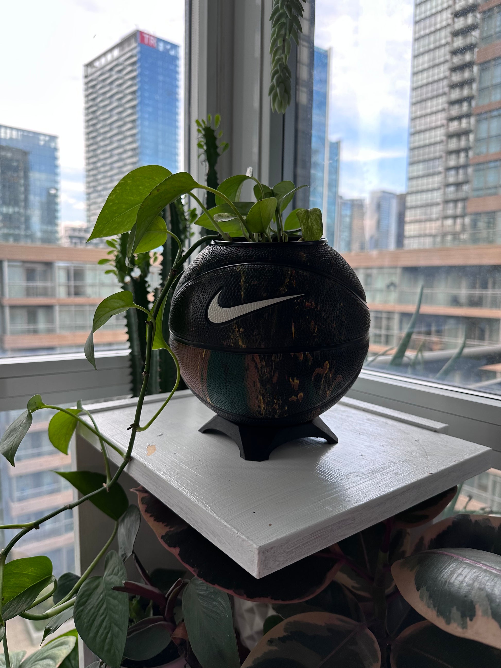 Nike Mini Basketball Planter (Graffiti)