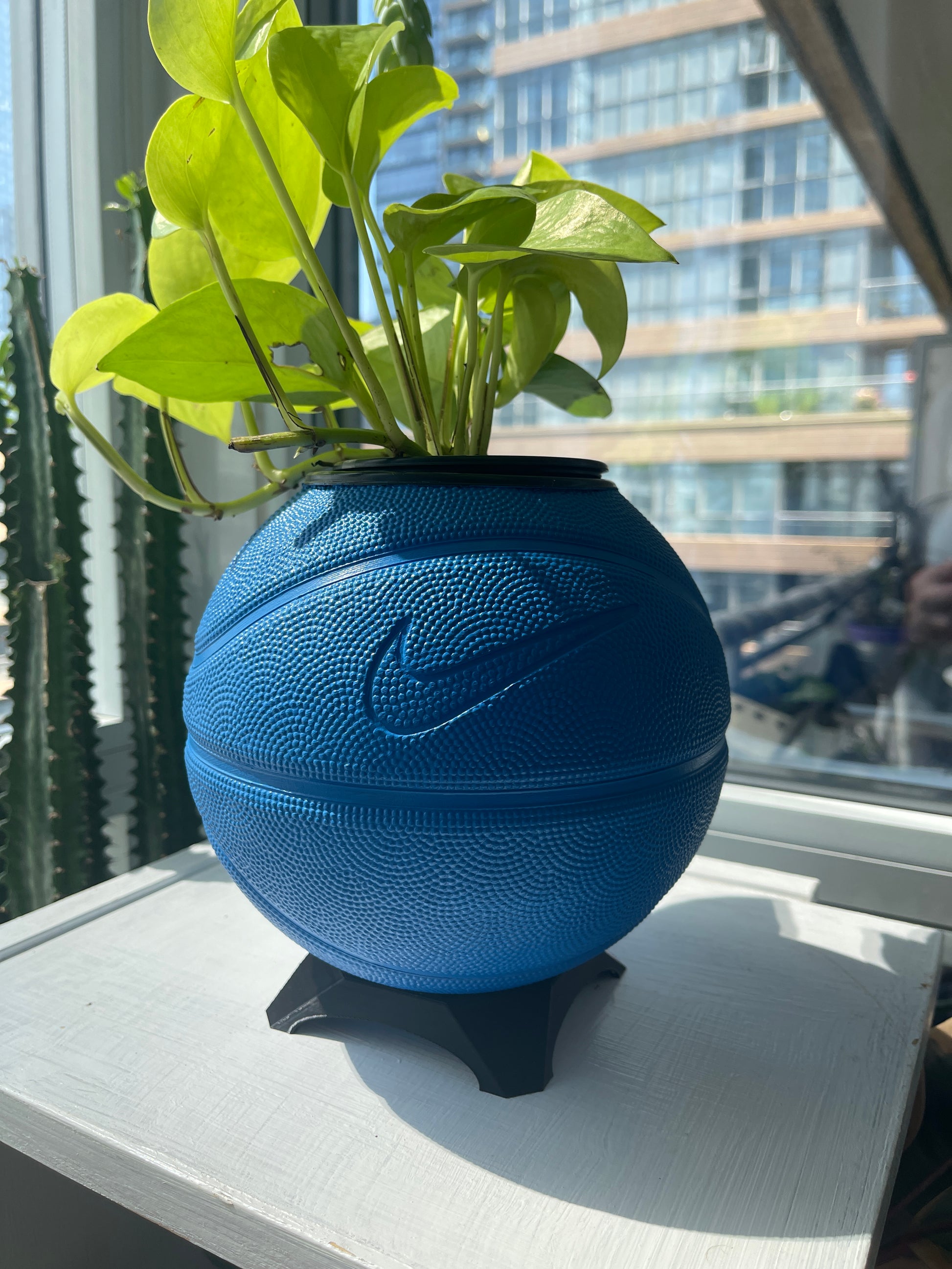 Nike Mini Basketball Planter (Sea Blue)