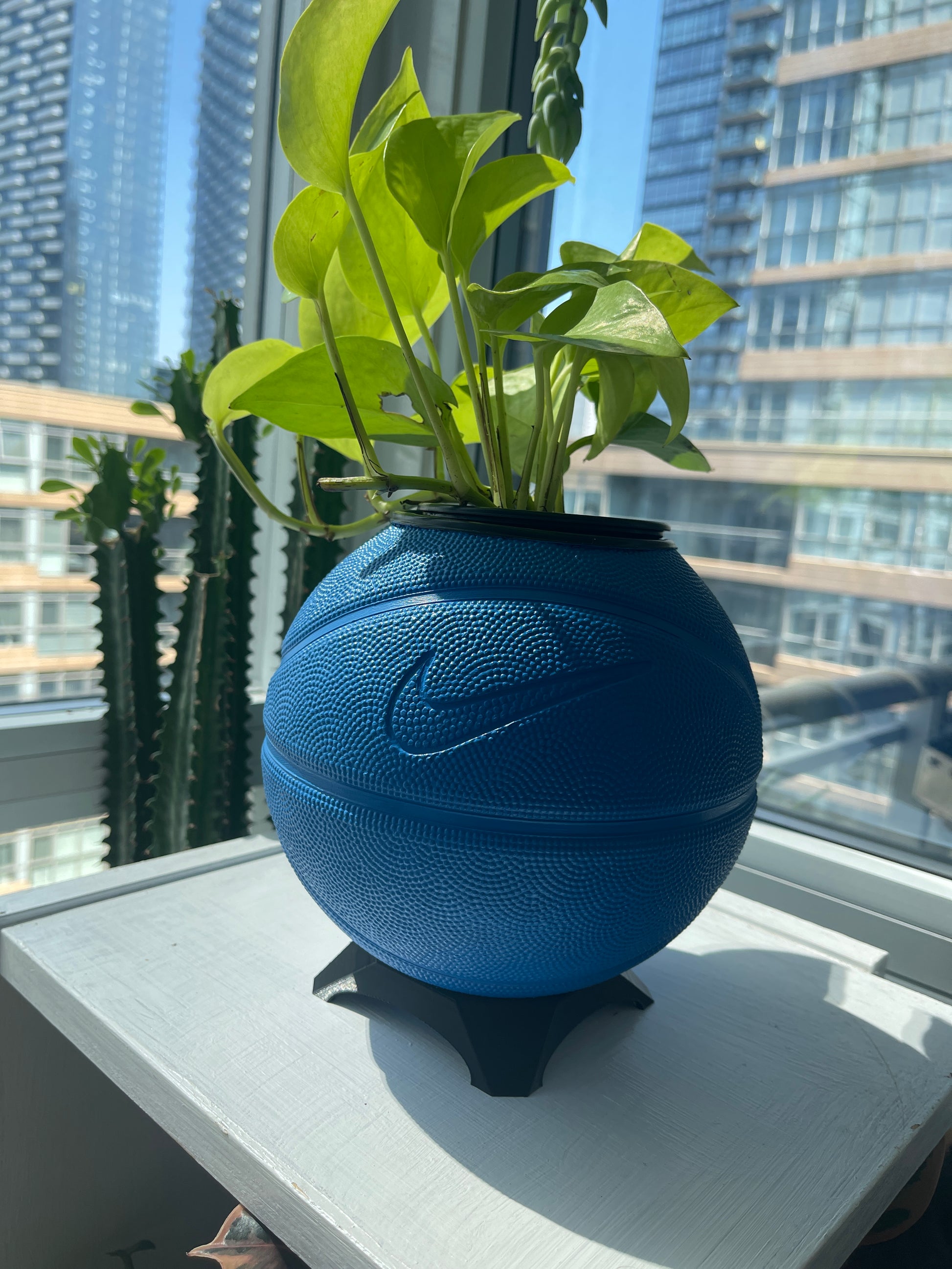 Nike Mini Basketball Planter (Sea Blue)