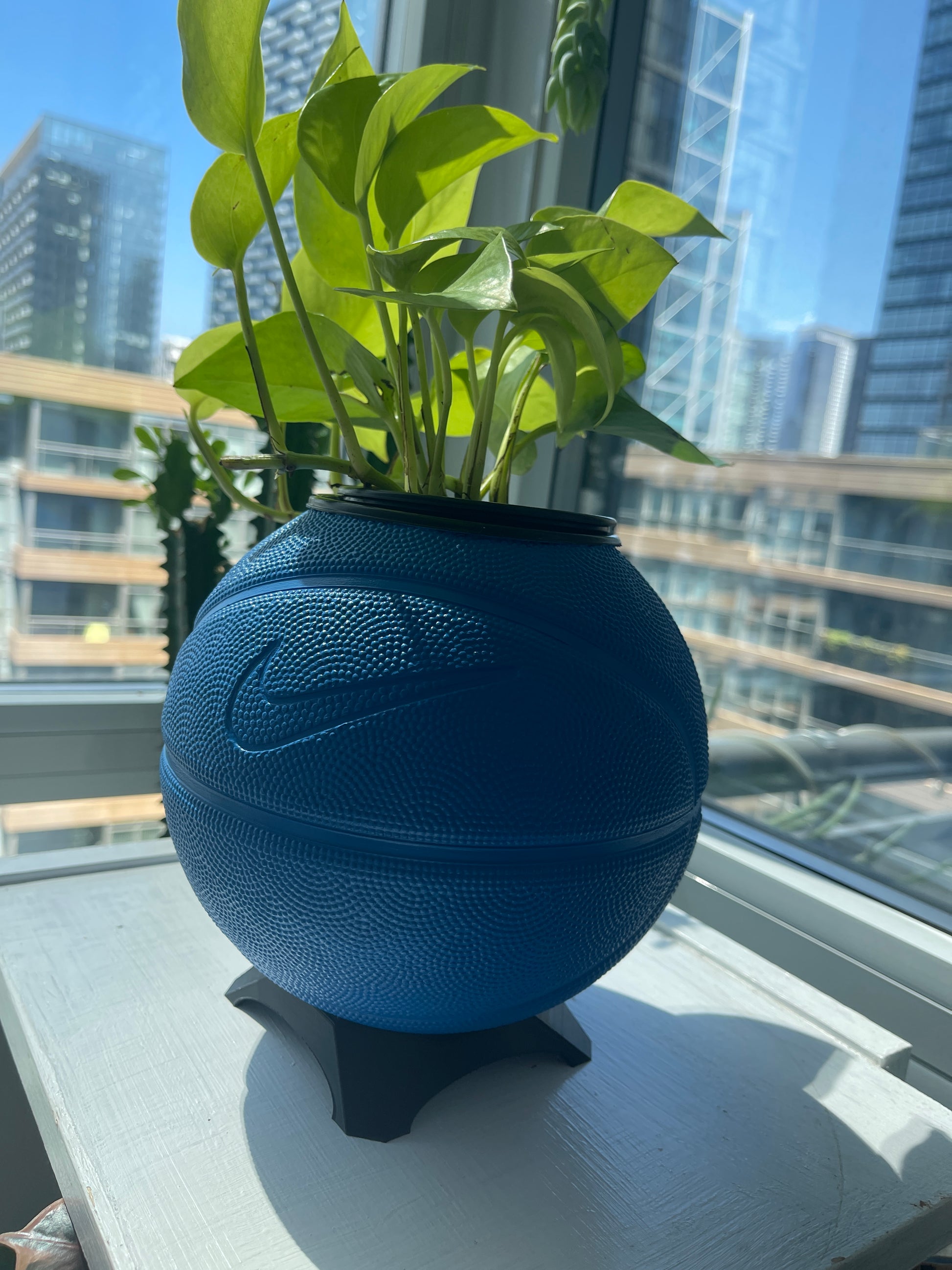 Nike Mini Basketball Planter (Sea Blue)