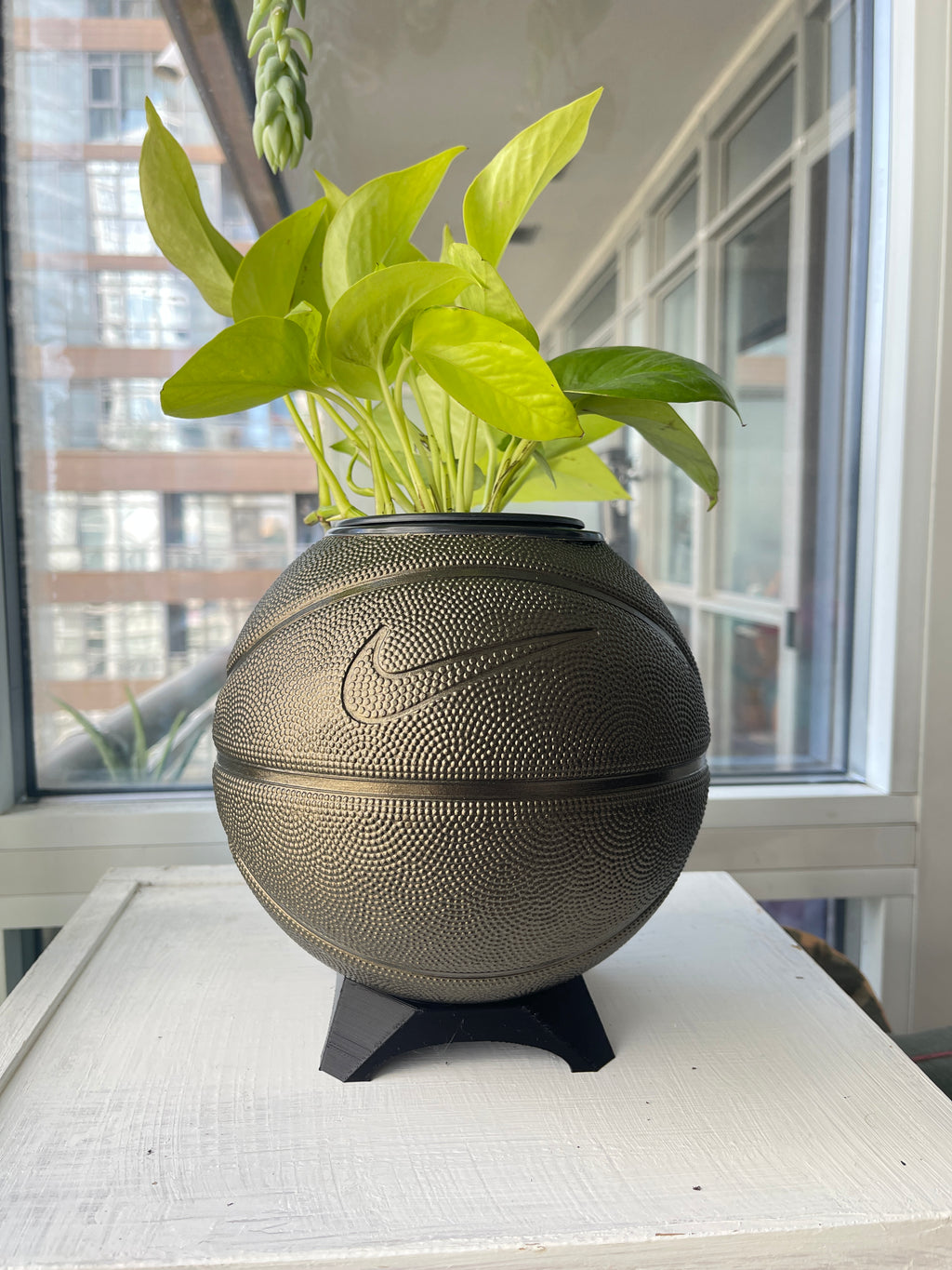 Nike Mini Basketball Planter (Bronze)