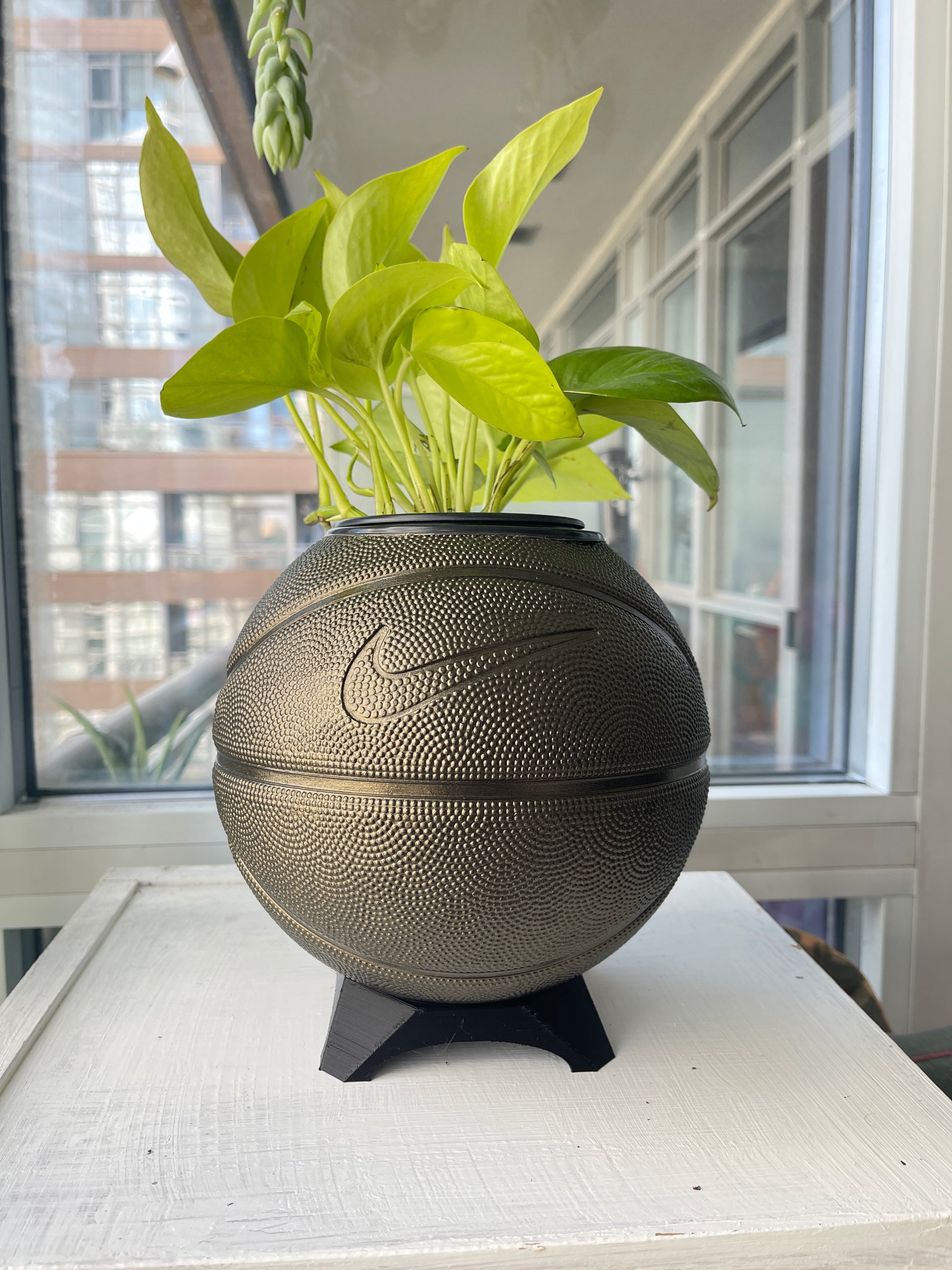 Nike Mini Basketball Planter (Bronze)