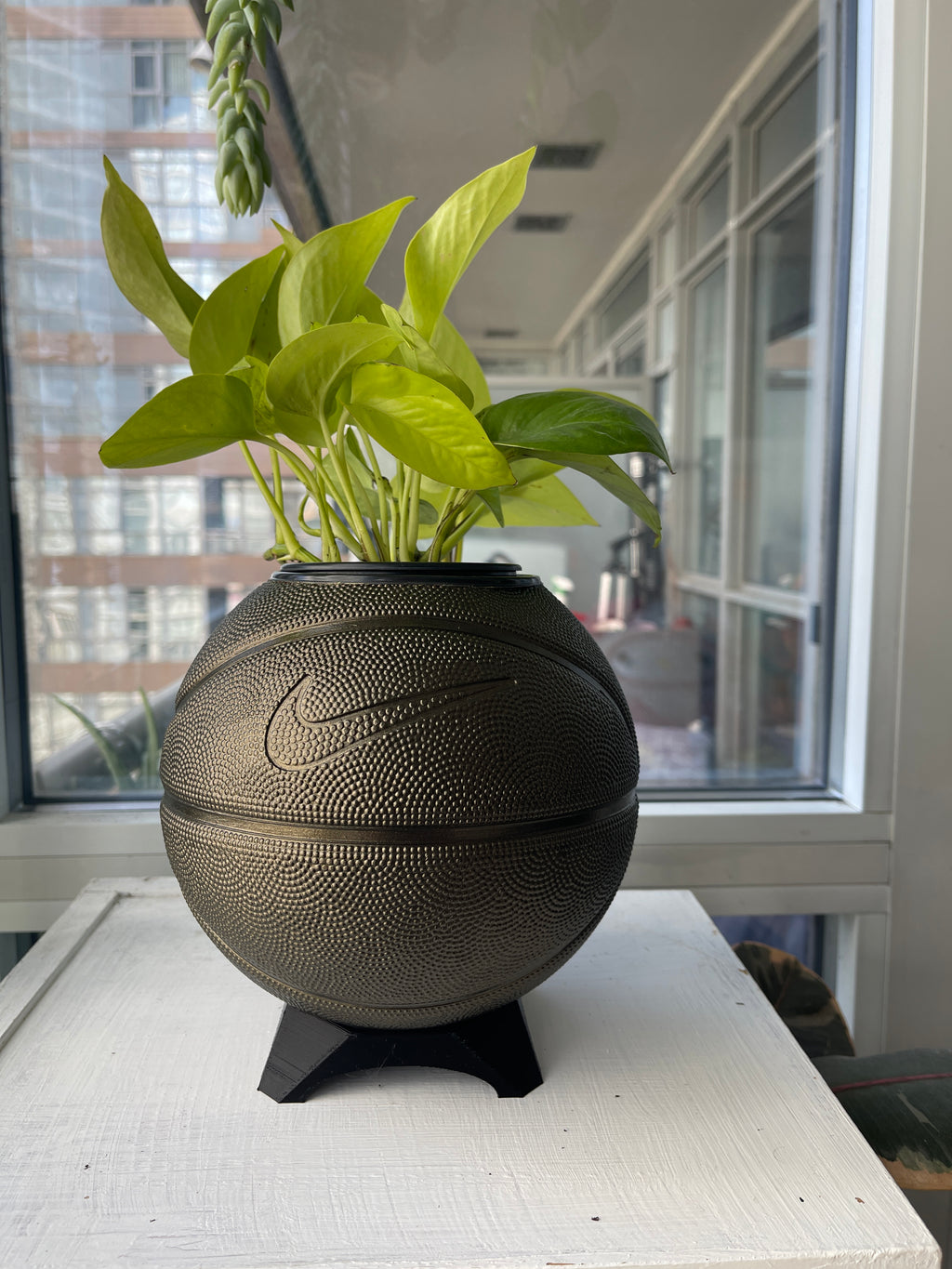 Nike Mini Basketball Planter (Bronze)