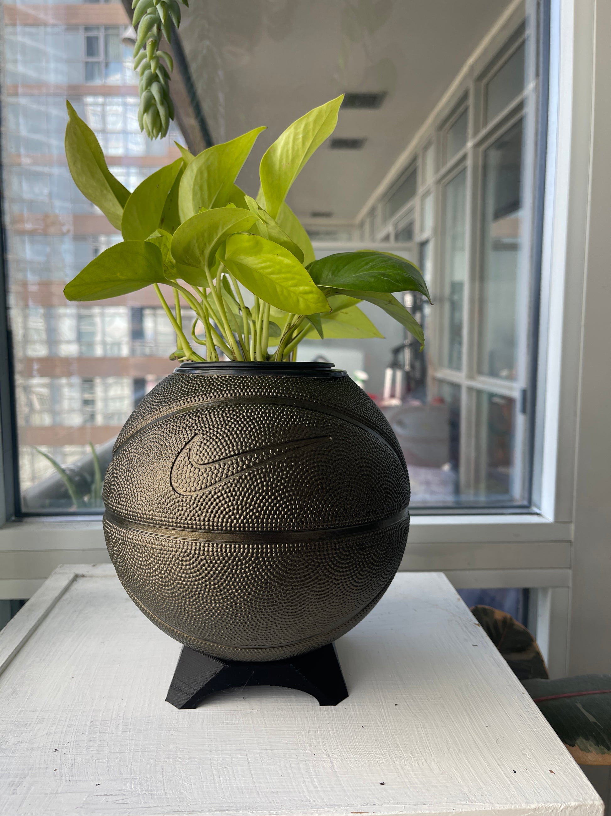 Nike Mini Basketball Planter (Bronze)