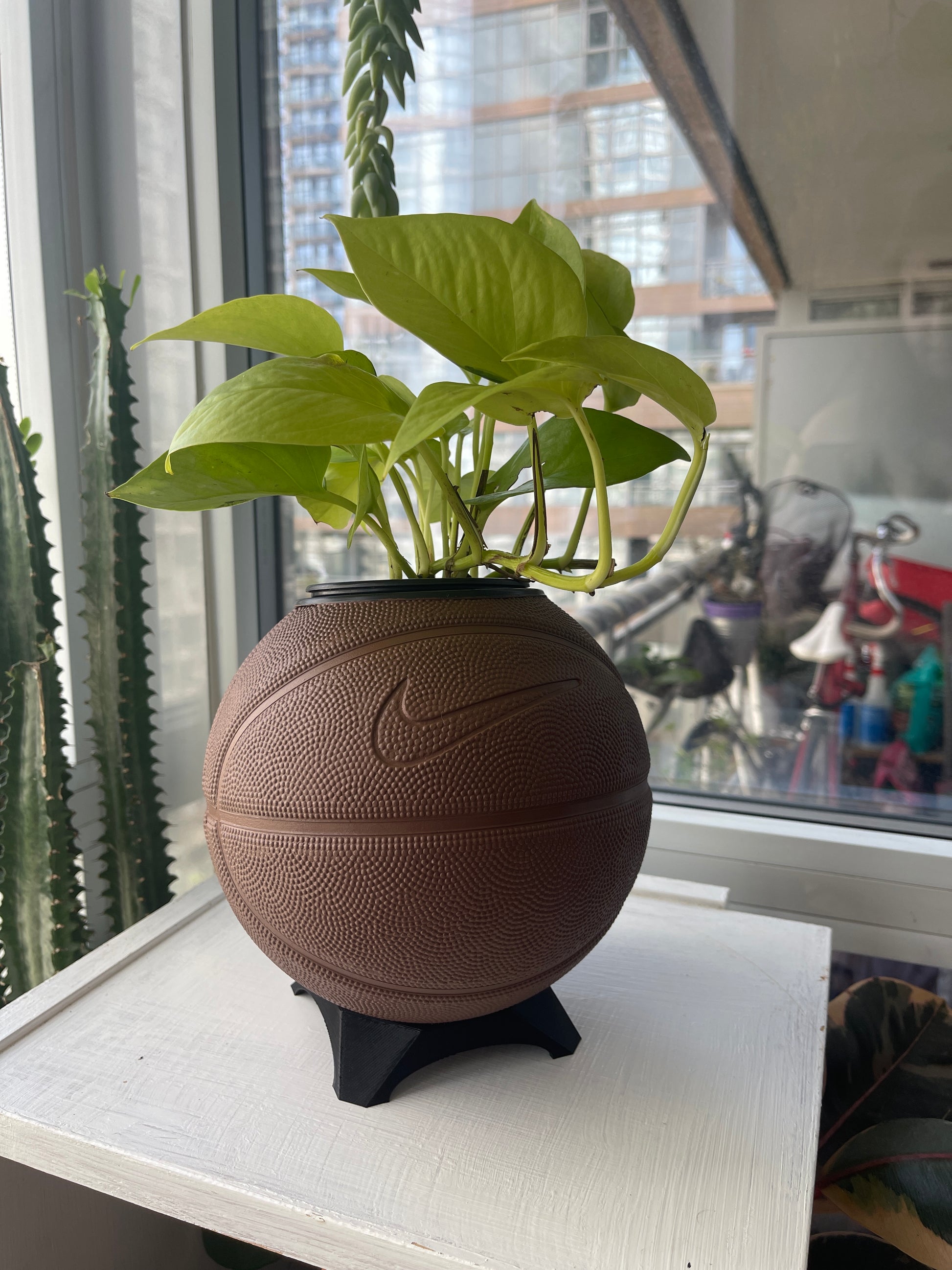 Nike Mini Basketball Planter (Chocolate)