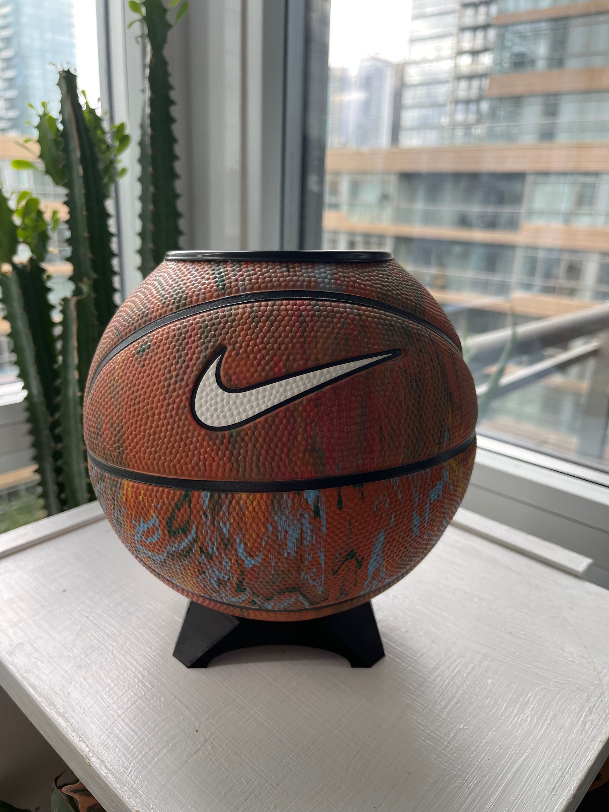 Nike Mini Basketball Planter (The OG Graffiti)