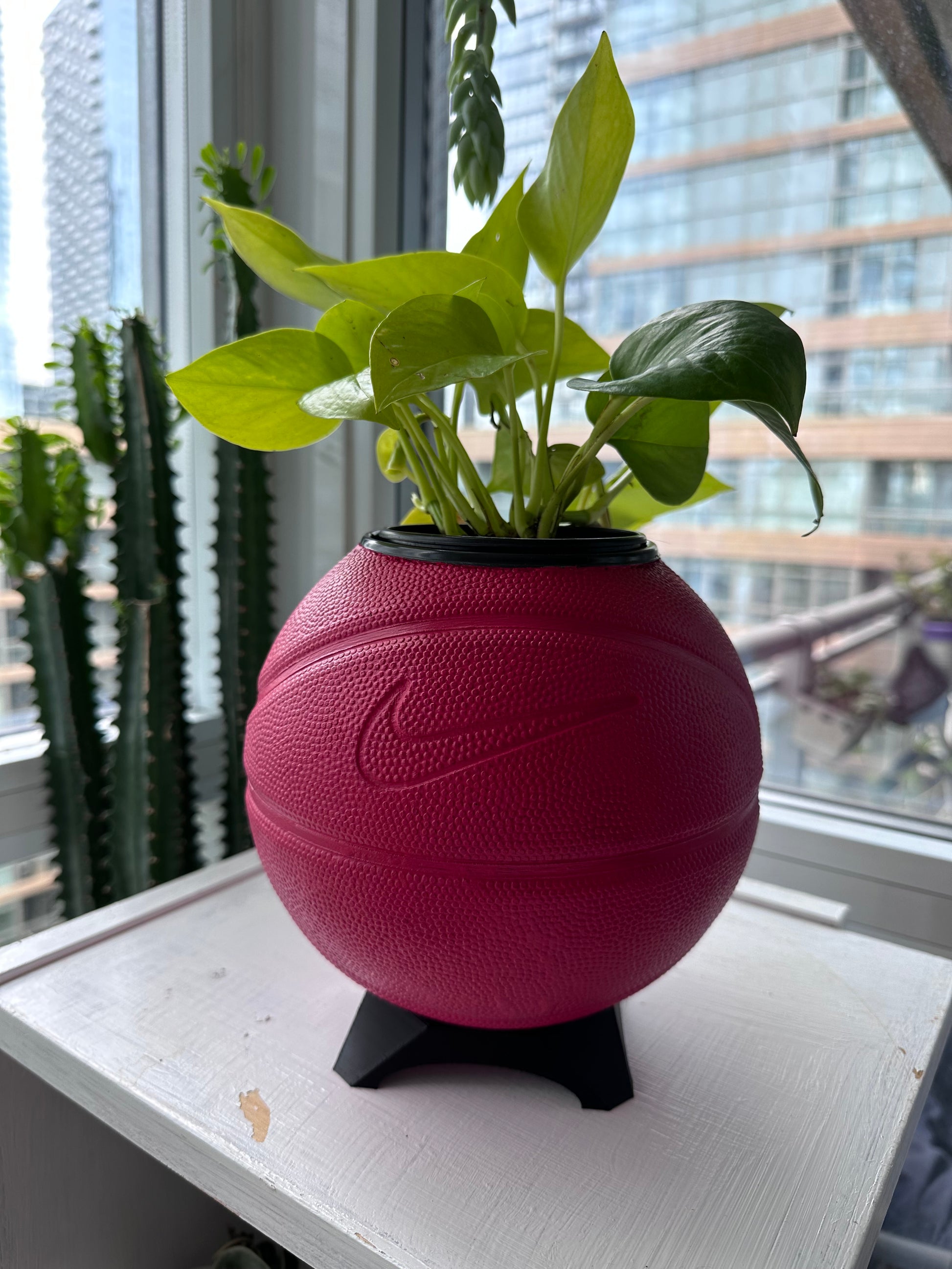 Nike Mini Basketball Planter (Cherry)
