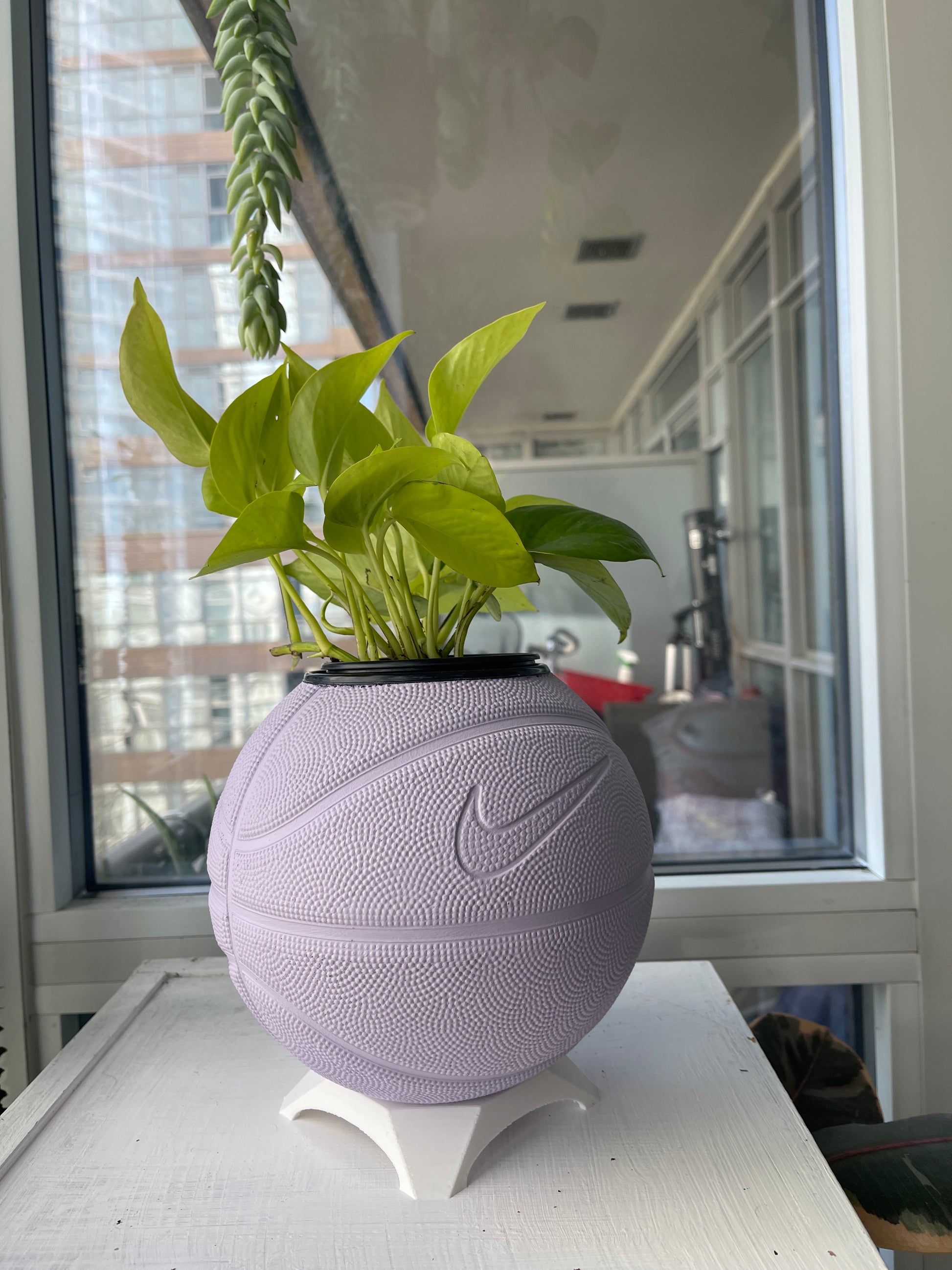Nike Mini Basketball Planter (Lilac)