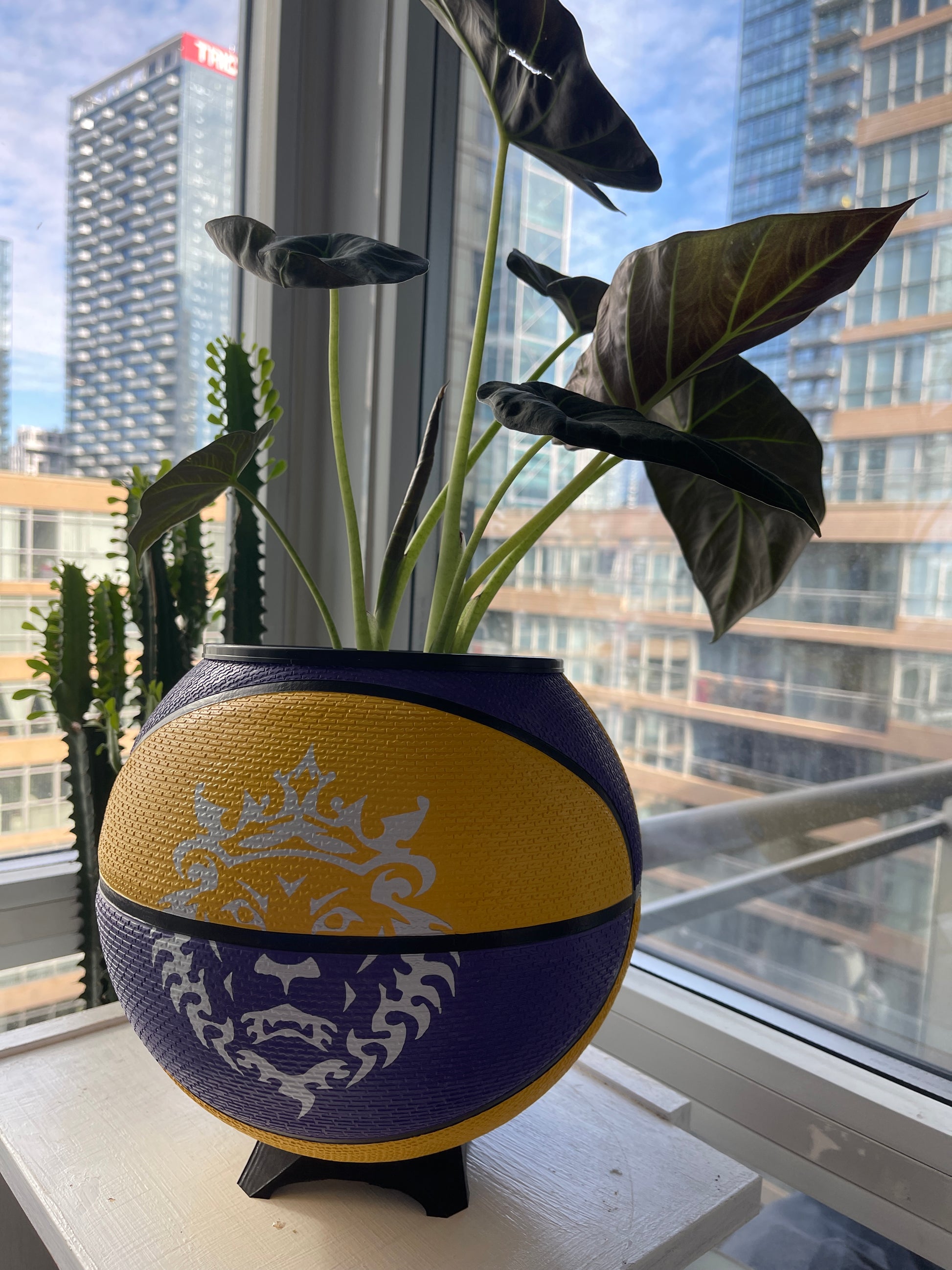 Nike Large Basketball Planter (LeBron King Yellow & Purple)