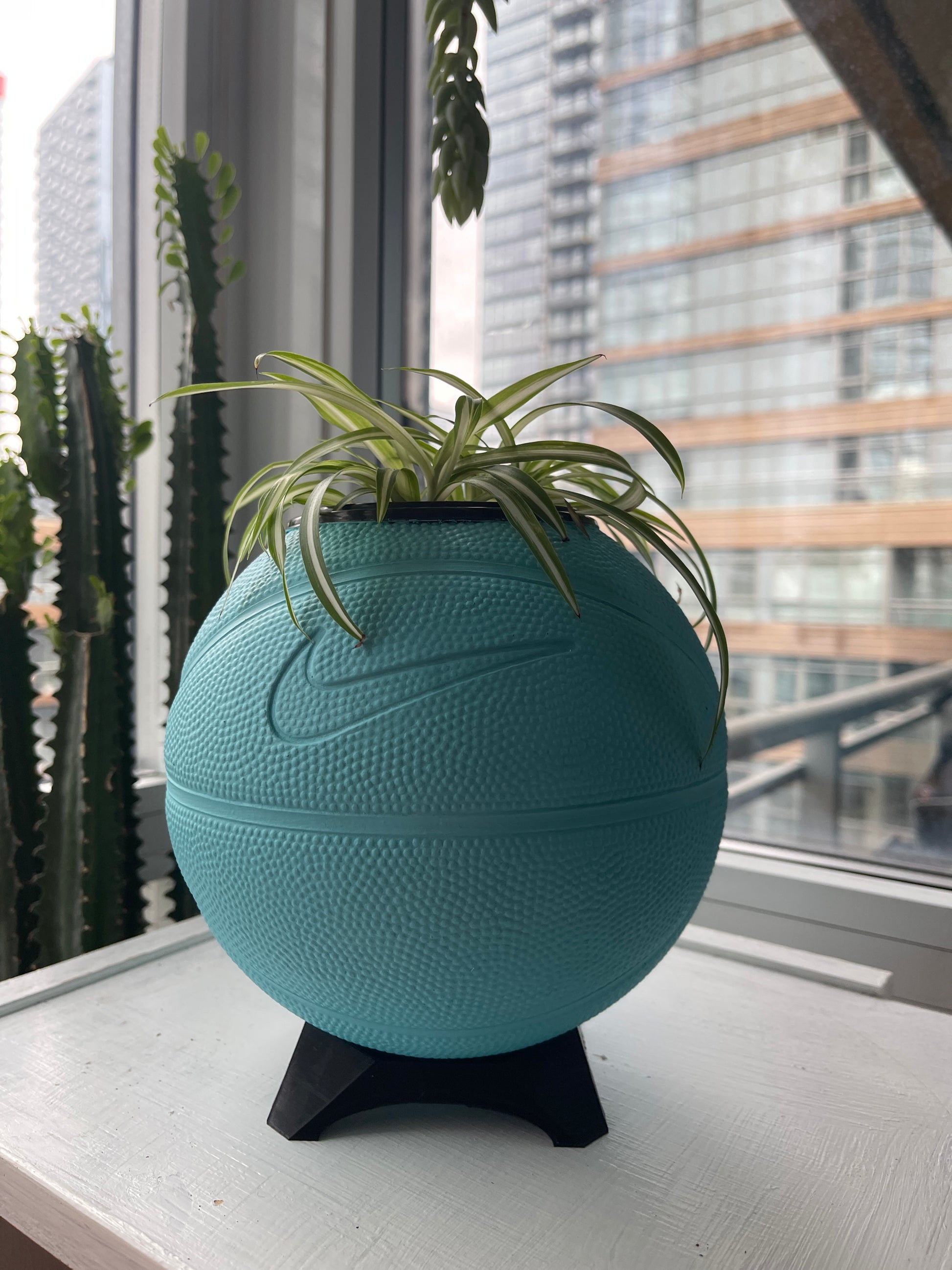 Nike Mini Basketball Planter (Metallic Teal)