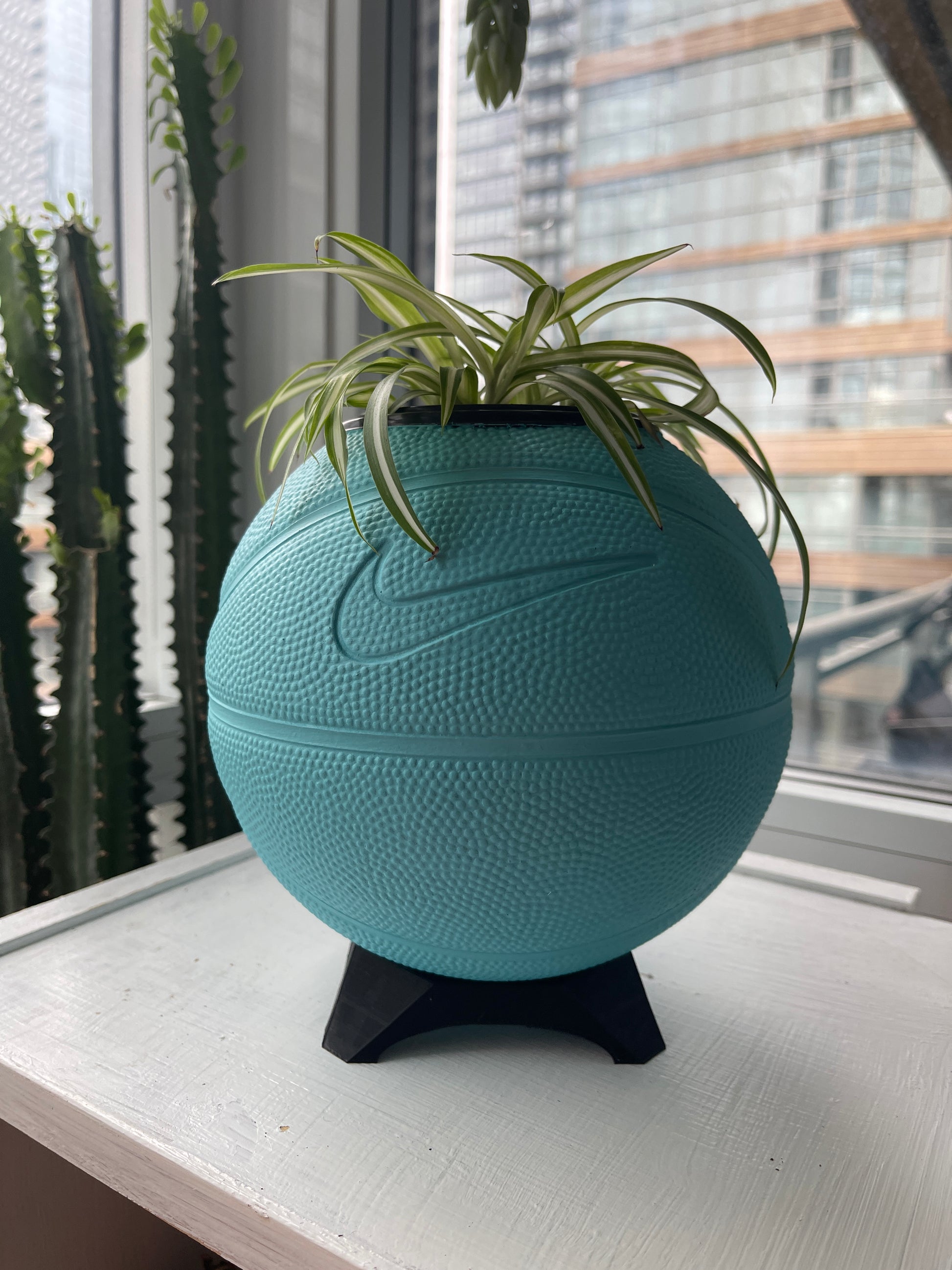 Nike Mini Basketball Planter (Metallic Teal)