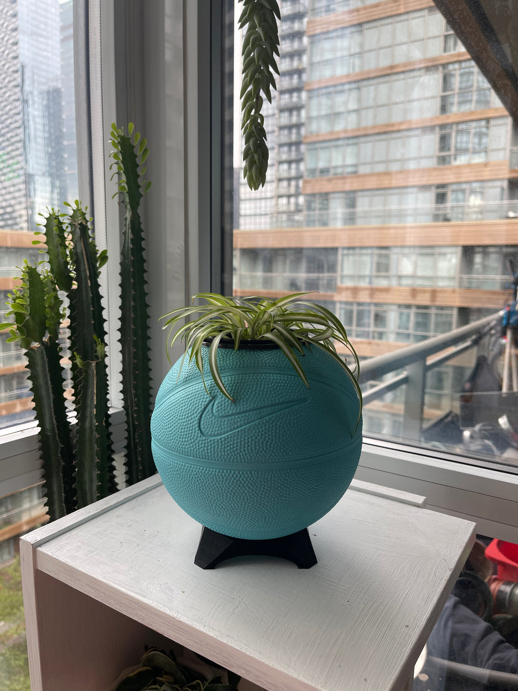 Nike Mini Basketball Planter (Metallic Teal)