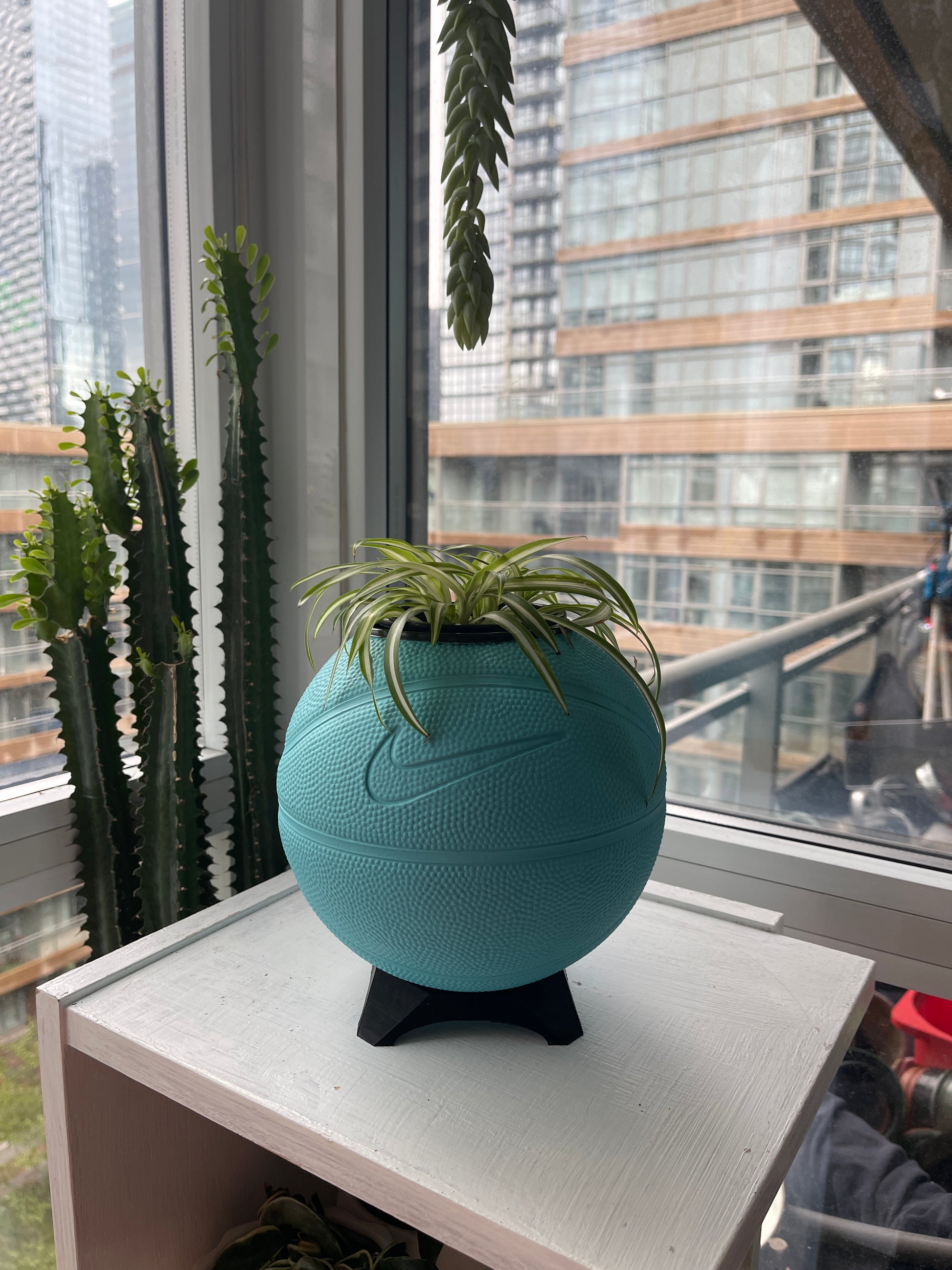 Nike Mini Basketball Planter (Metallic Teal)