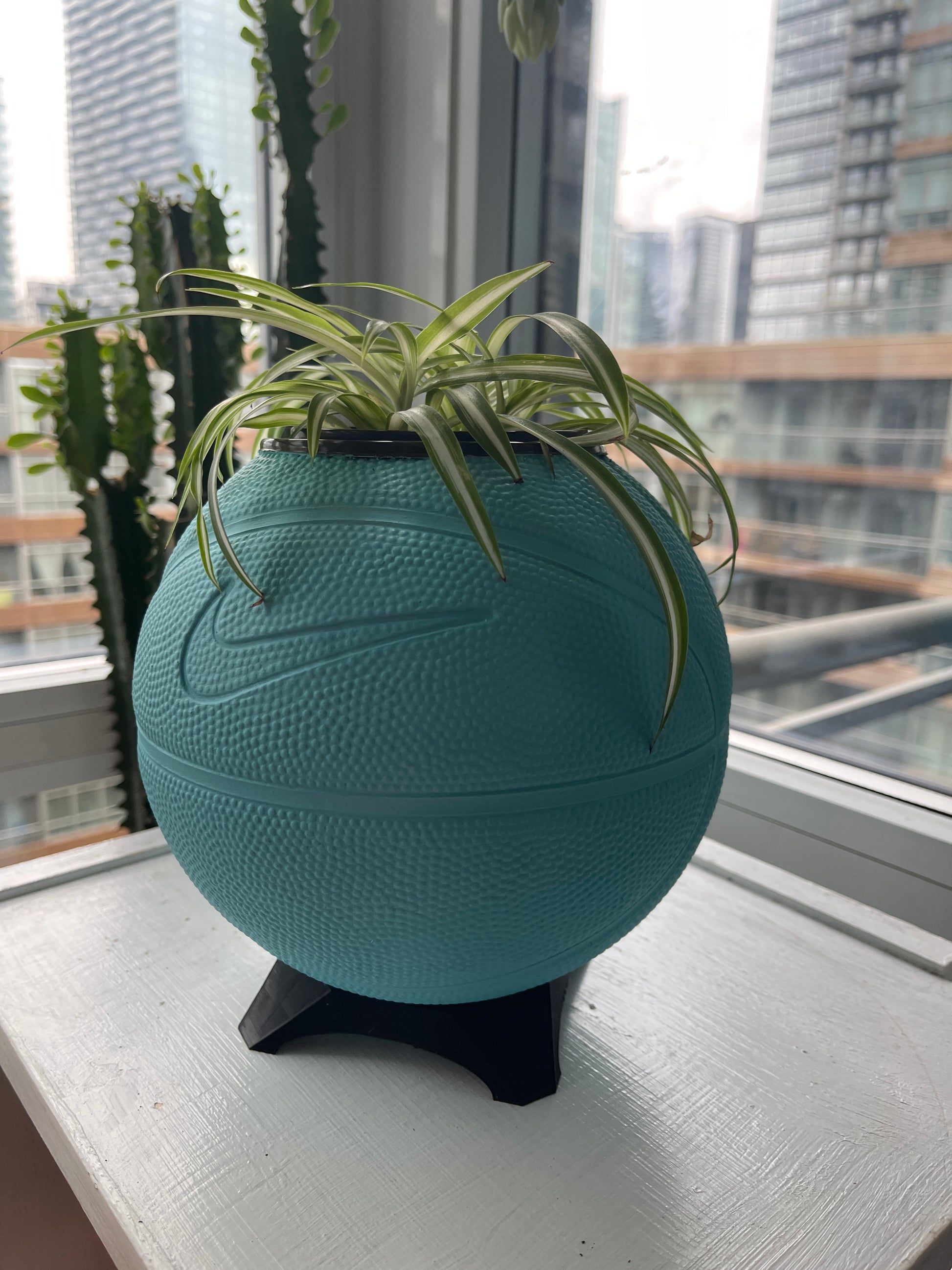 Nike Mini Basketball Planter (Metallic Teal)