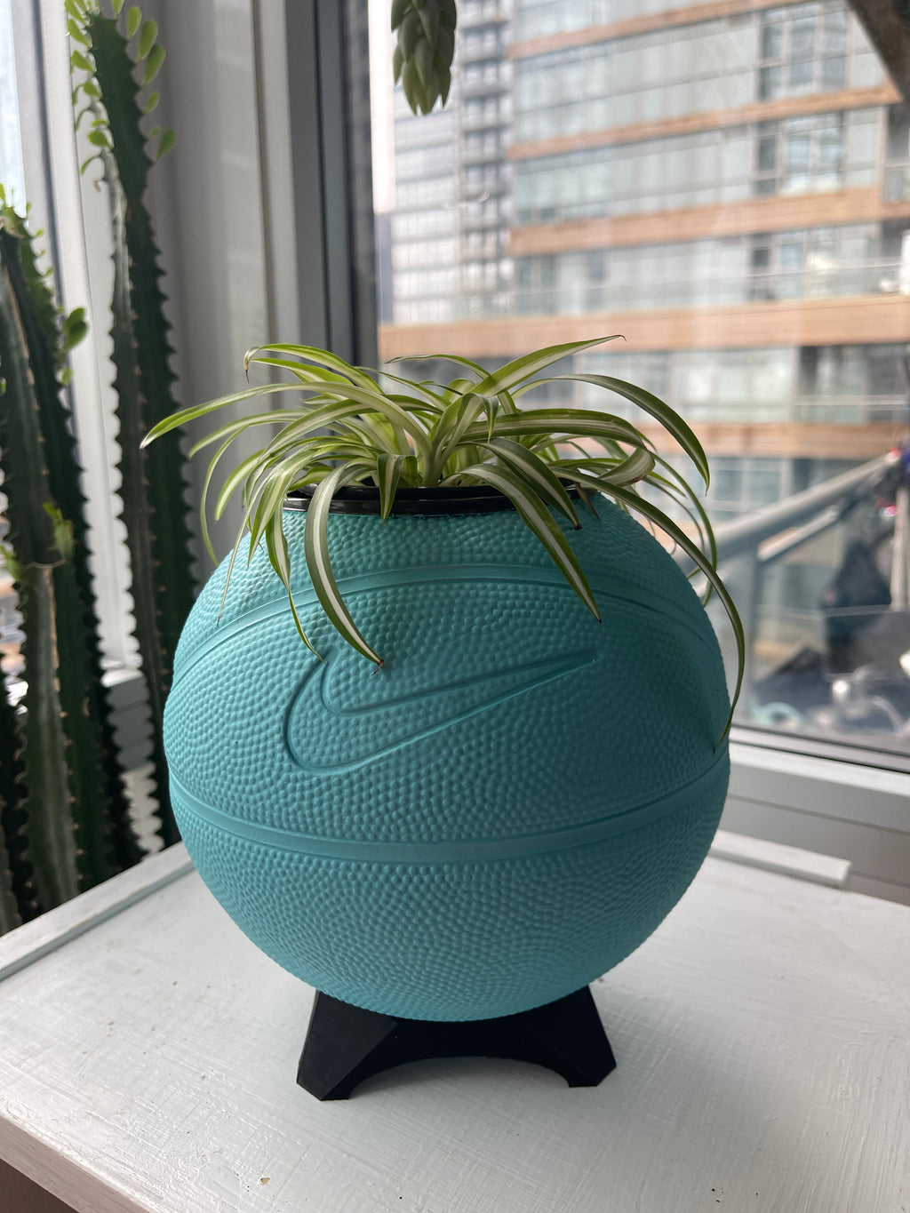 Nike Mini Basketball Planter (Metallic Teal)