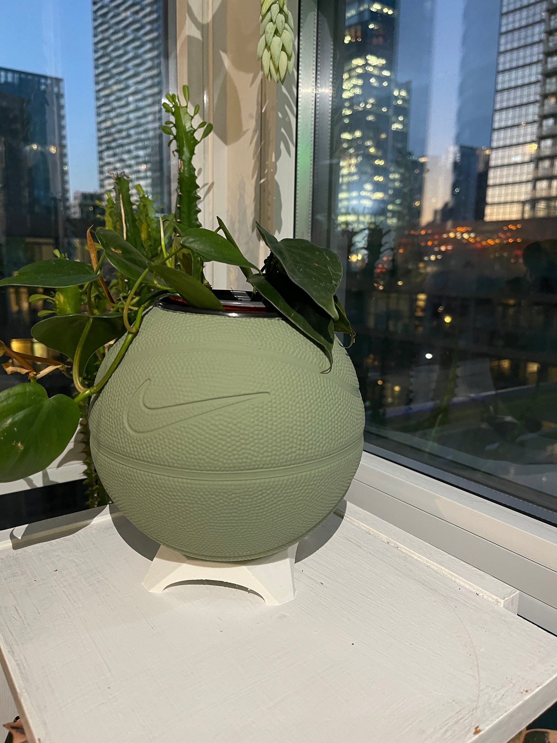 Nike Mini Basketball Planter (Sage)