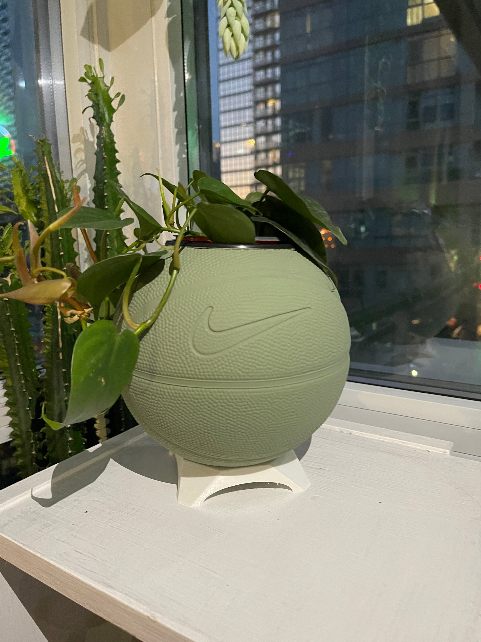 Nike Mini Basketball Planter (Sage)