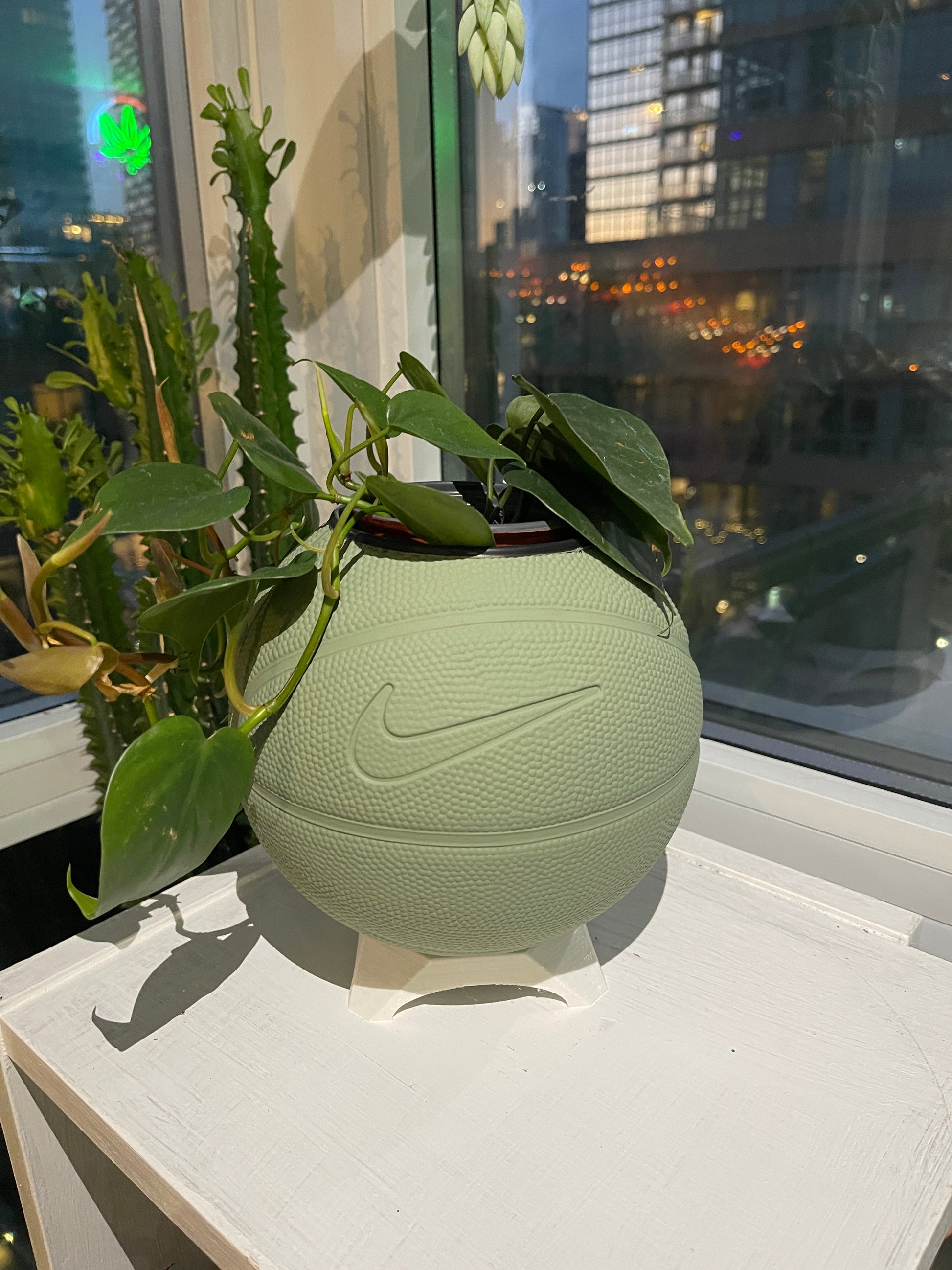 Nike Mini Basketball Planter (Sage)