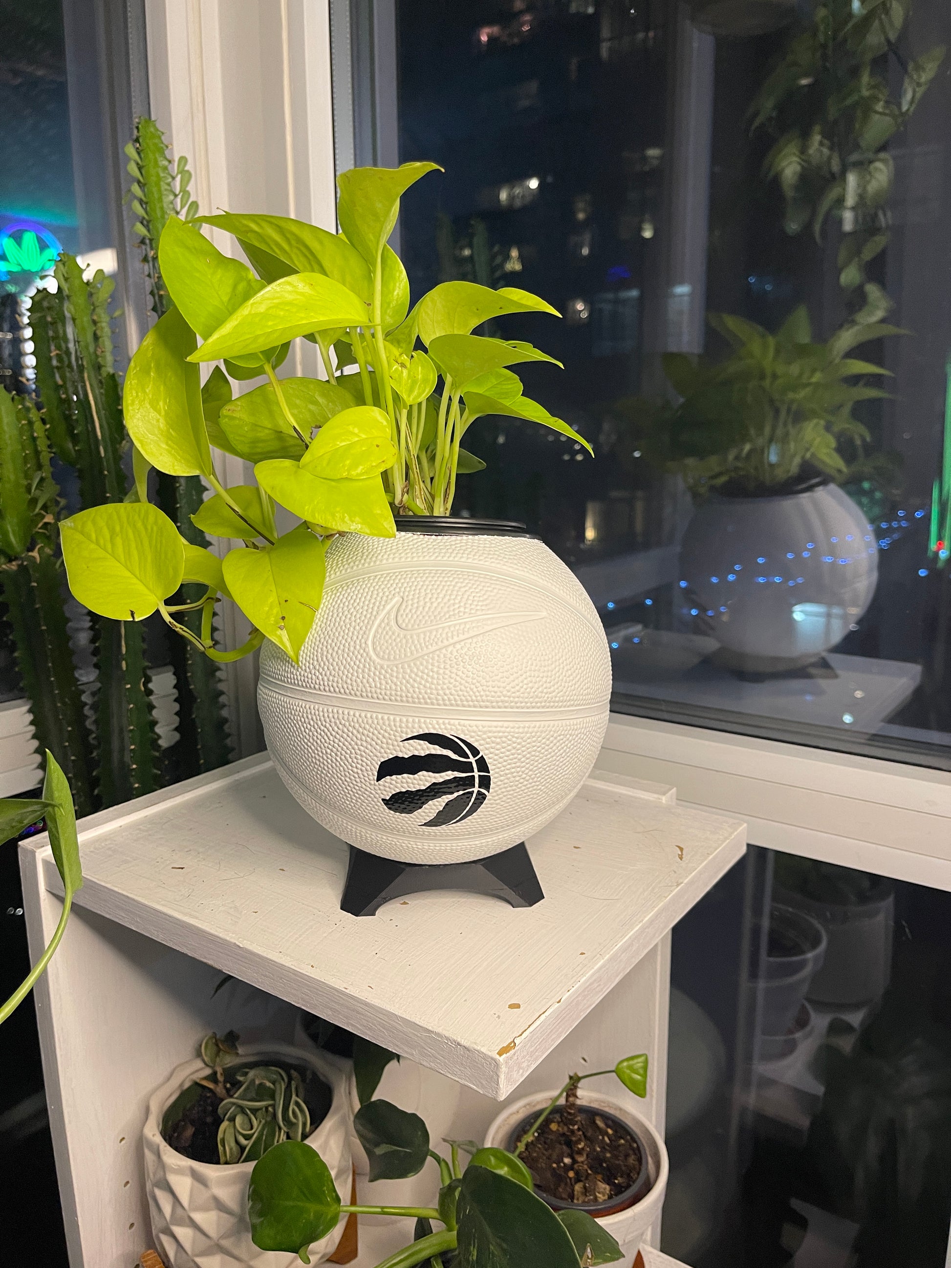 Nike Mini Basketball Planter (Toronto Raptors - Shadow)
