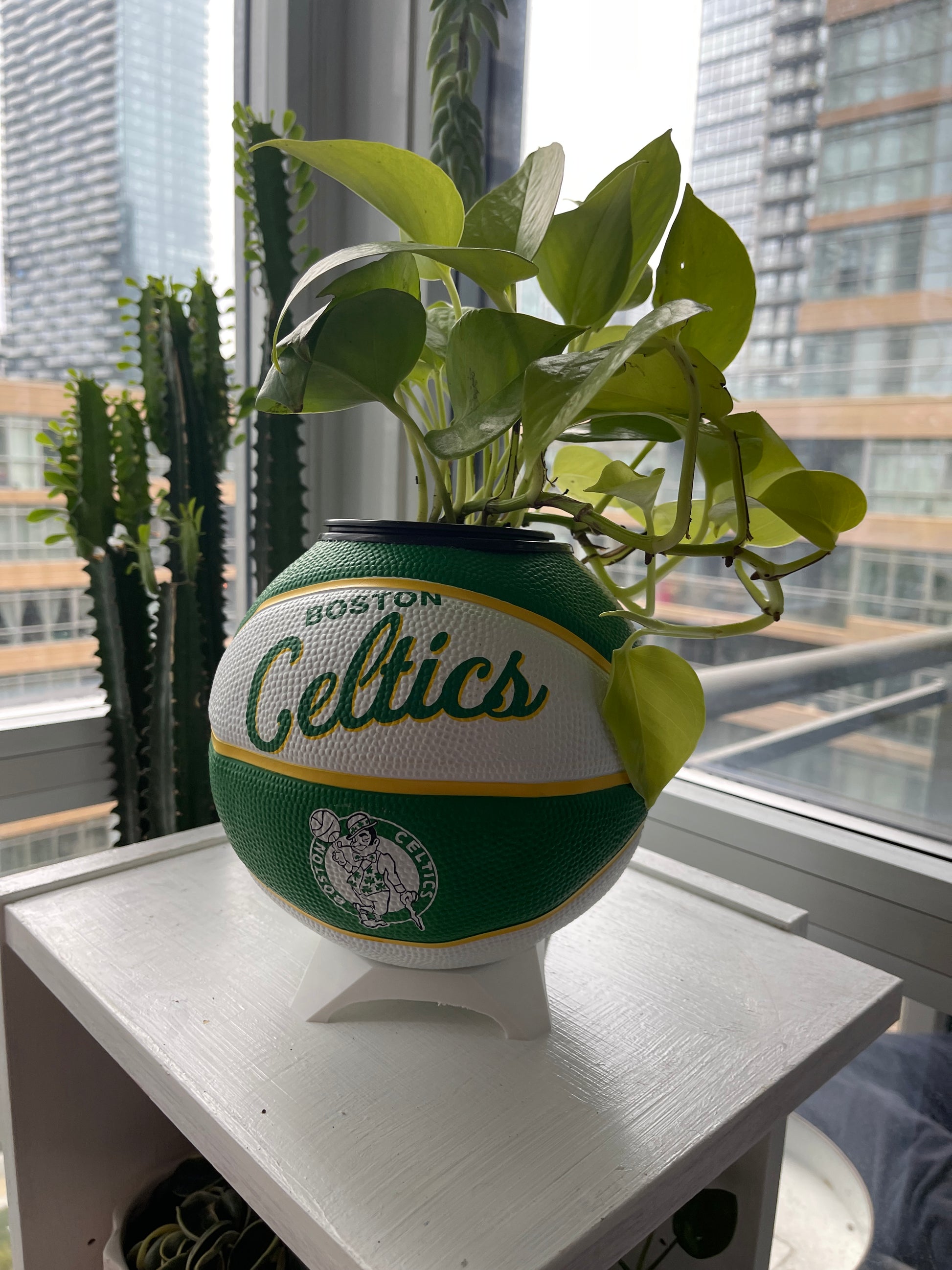 Mini Basketball Planter (Boston Celtics)