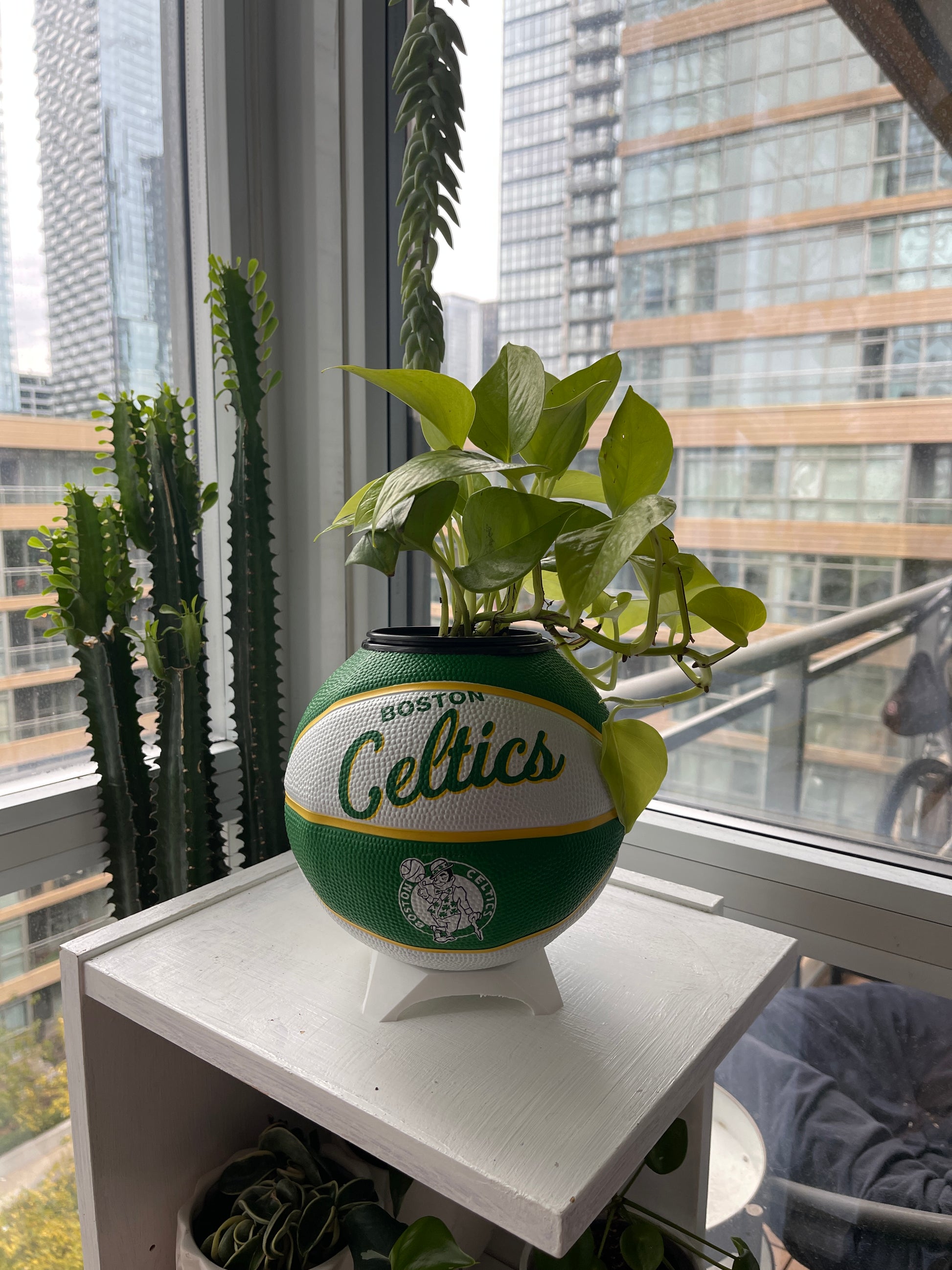 Mini Basketball Planter (Boston Celtics)