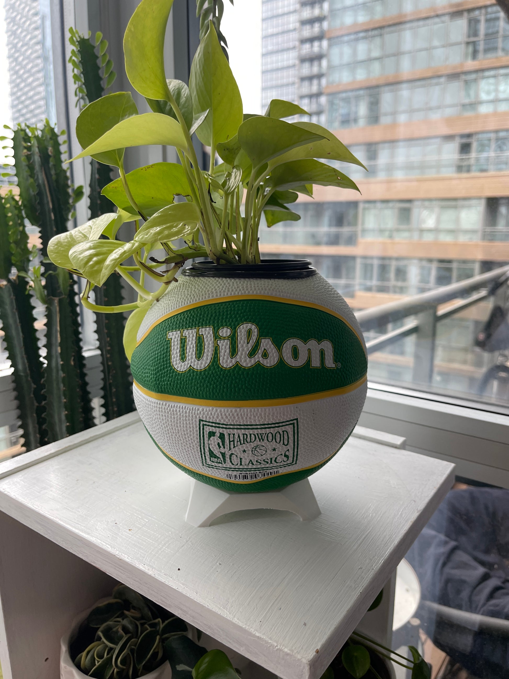 Mini Basketball Planter (Boston Celtics)