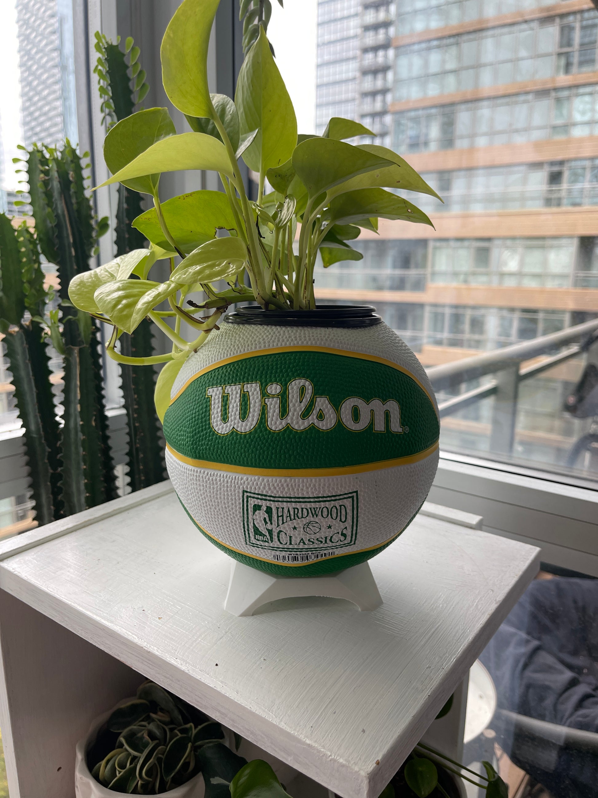 Mini Basketball Planter (Boston Celtics)