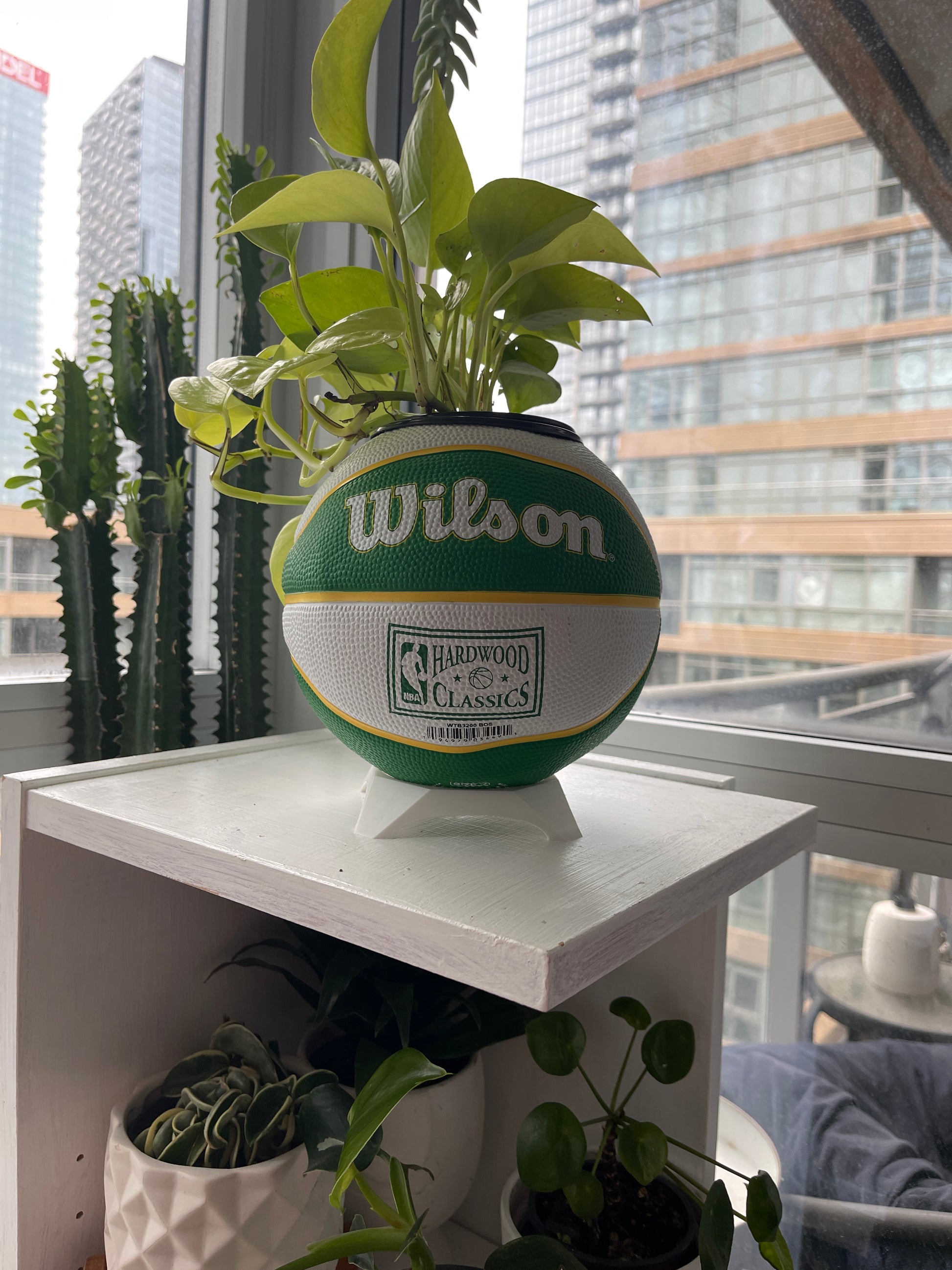 Mini Basketball Planter (Boston Celtics)