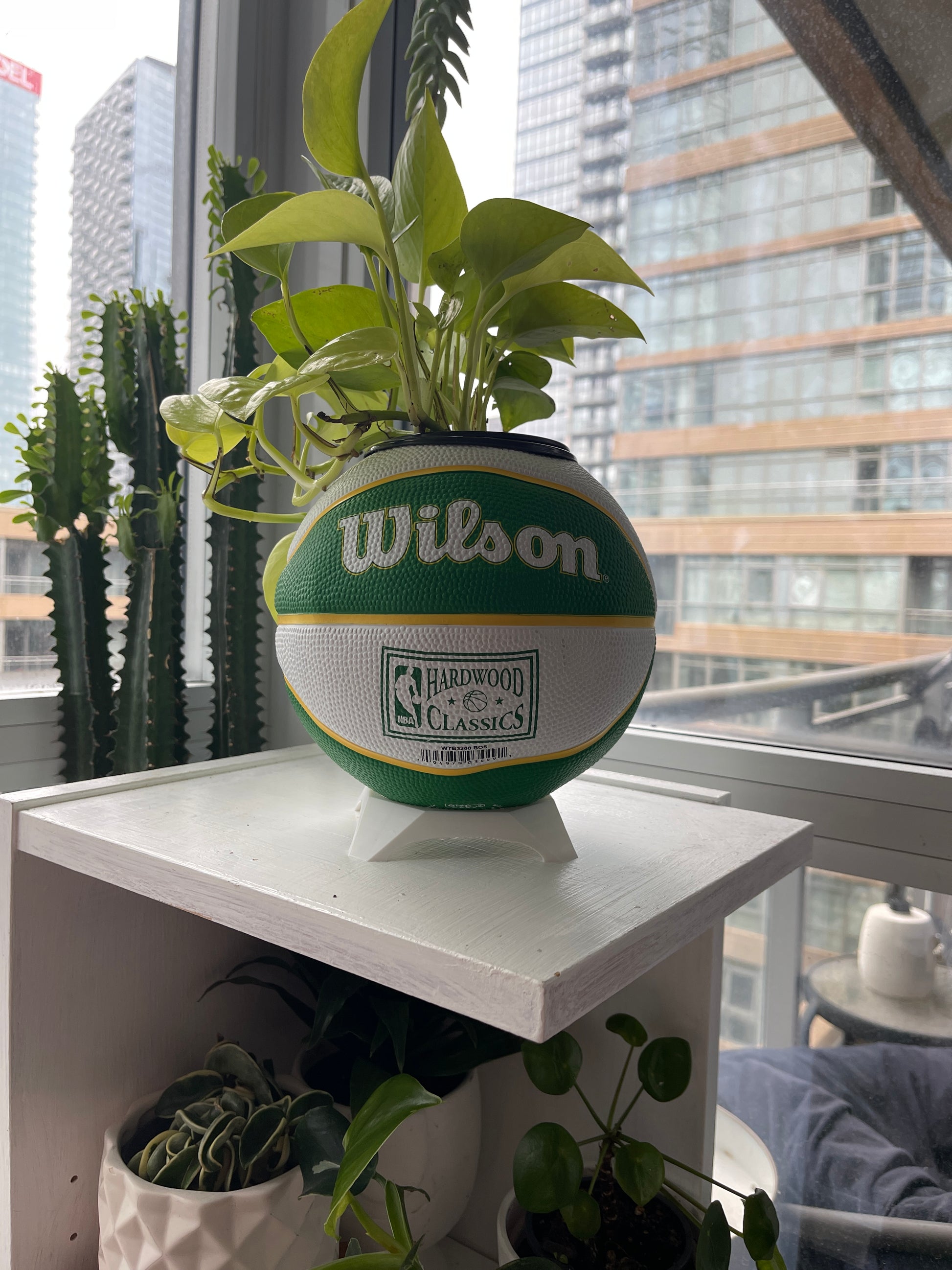 Mini Basketball Planter (Boston Celtics)