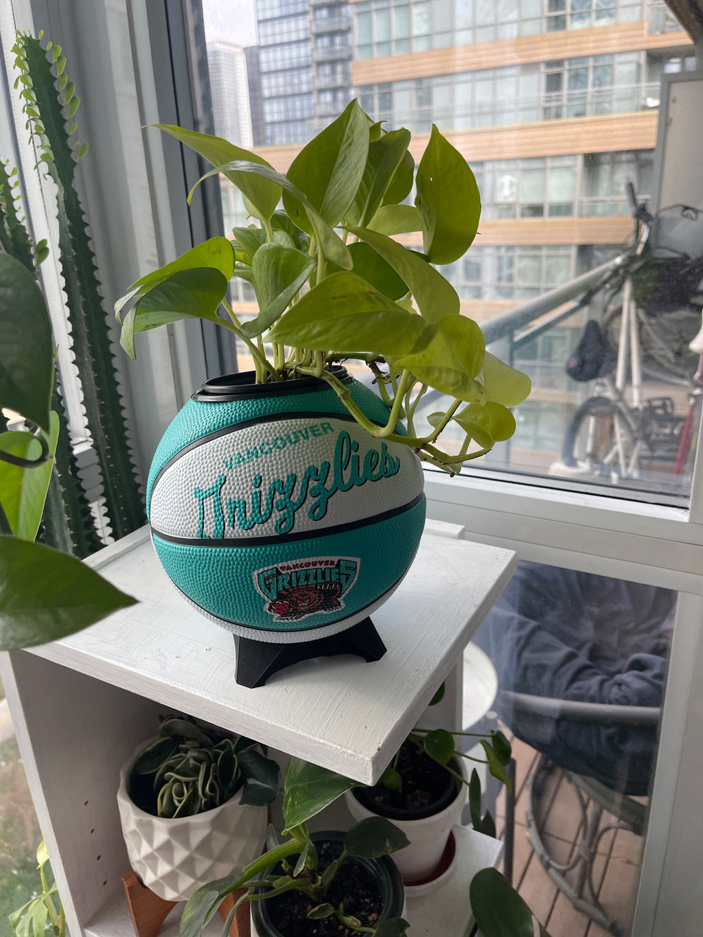 Mini Basketball Planter (Vancouver Grizzlies)