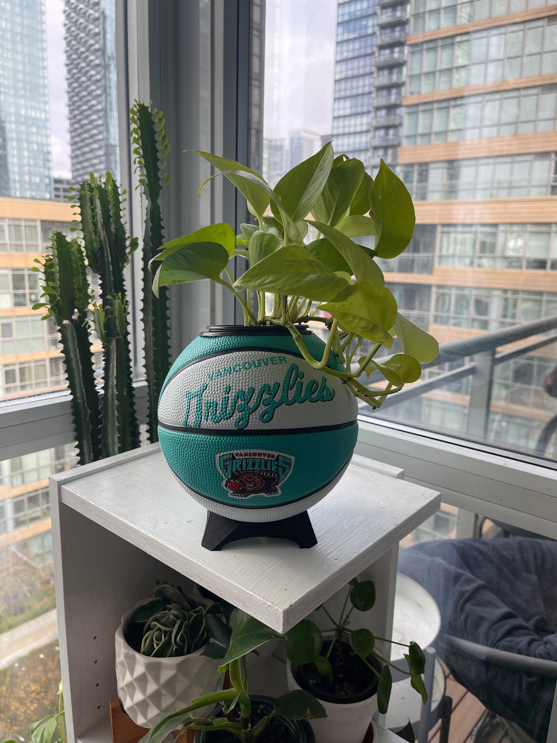 Mini Basketball Planter (Vancouver Grizzlies)