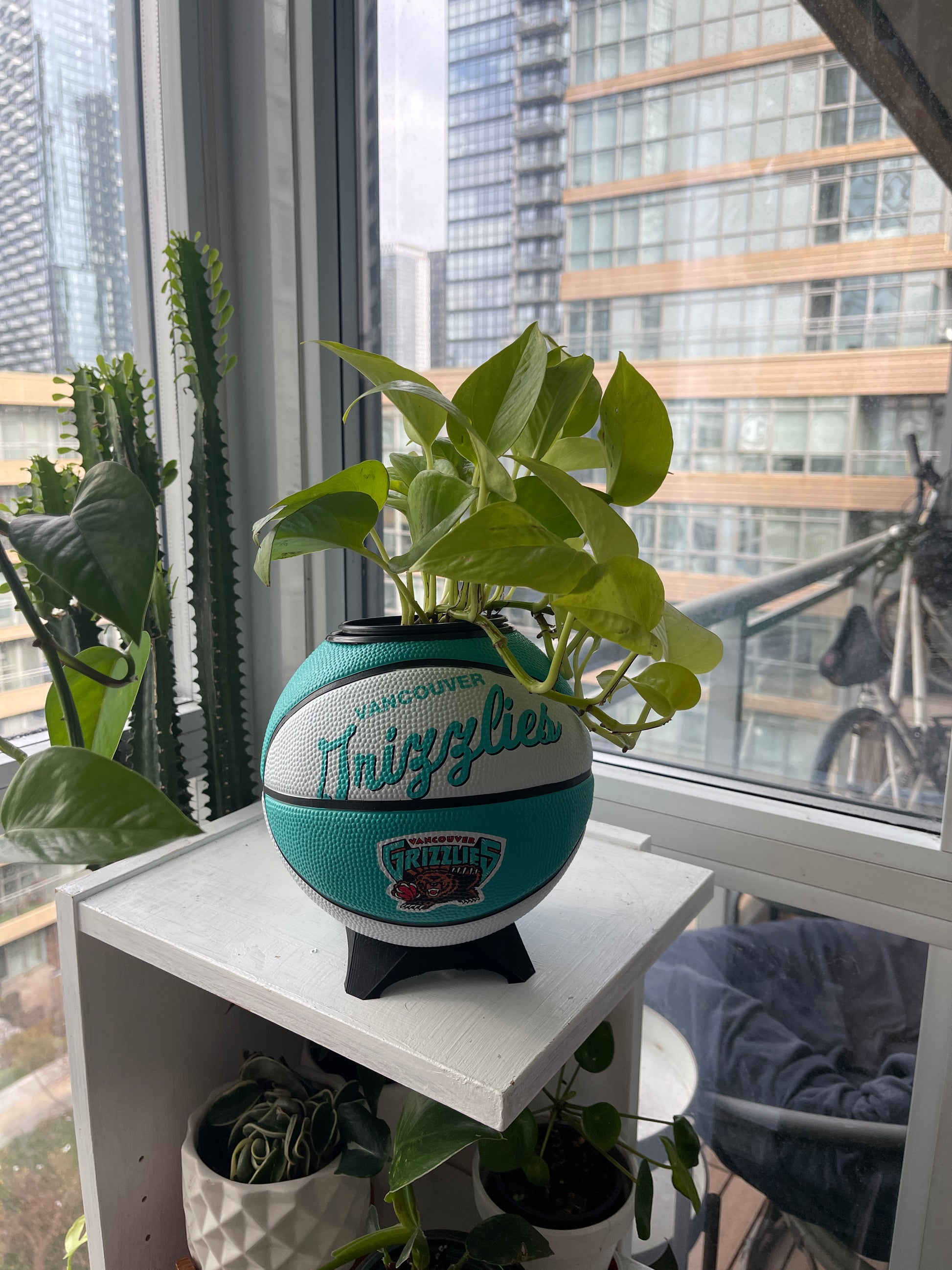 Mini Basketball Planter (Vancouver Grizzlies)