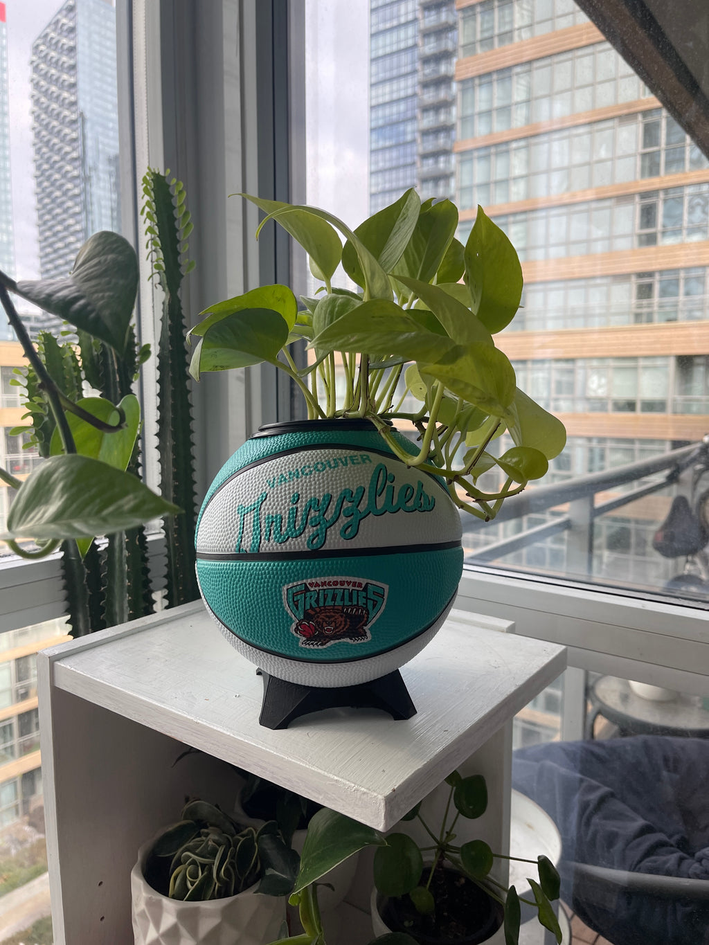 Mini Basketball Planter (Vancouver Grizzlies)