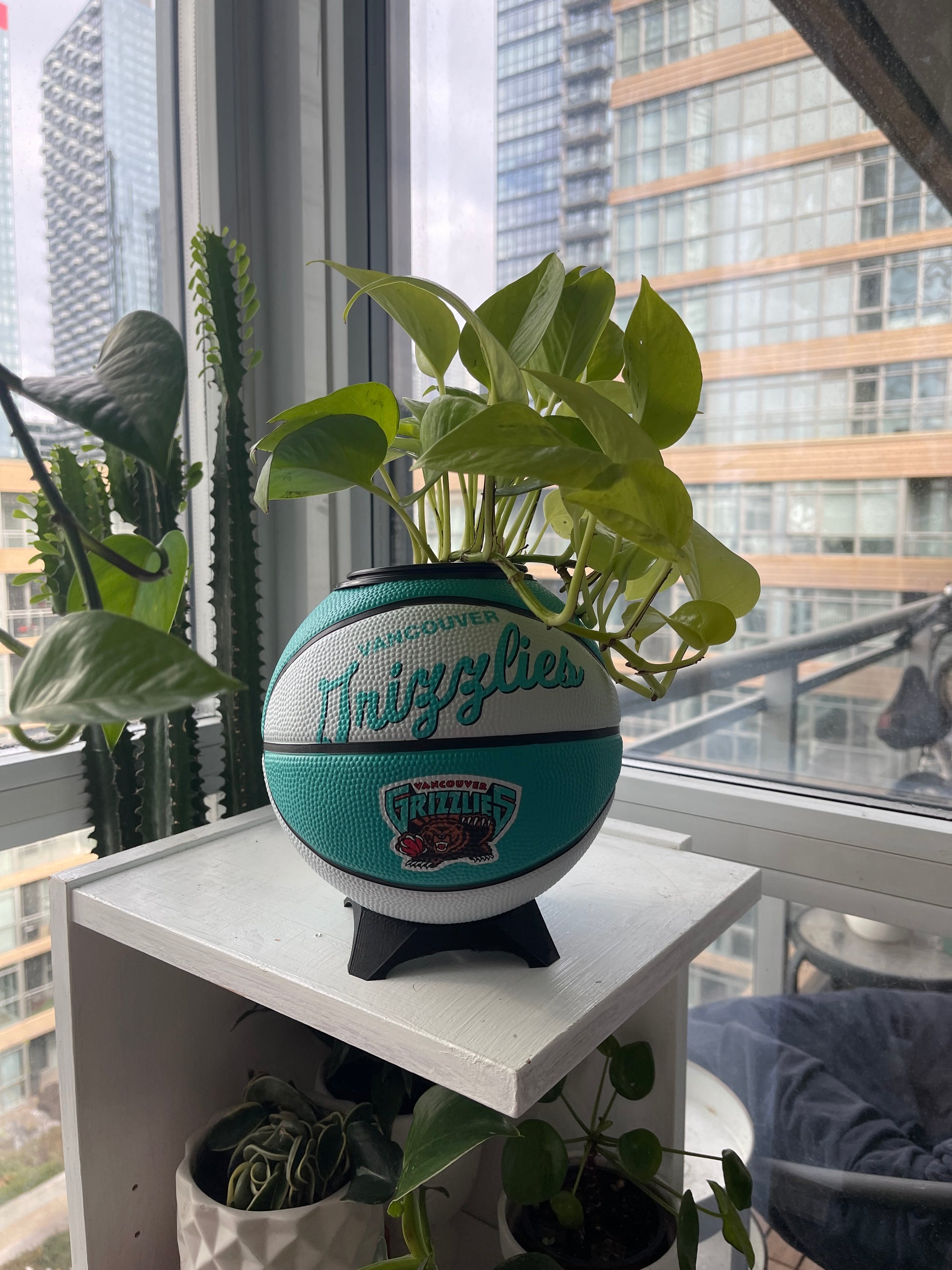 Mini Basketball Planter (Vancouver Grizzlies)