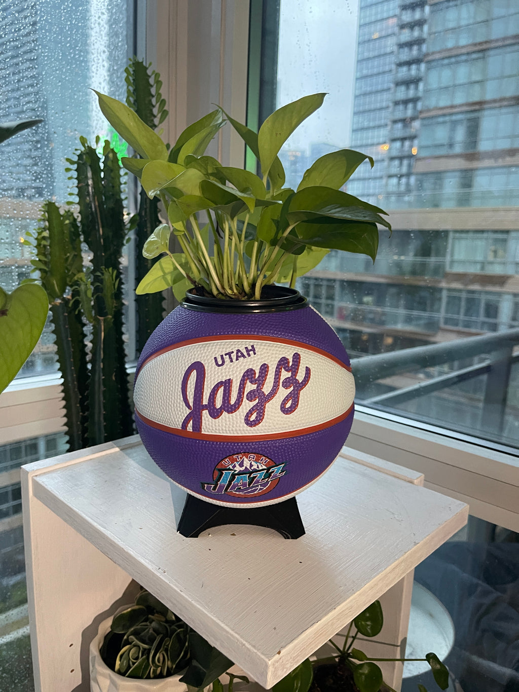 Mini Basketball Planter (Utah Jazz)