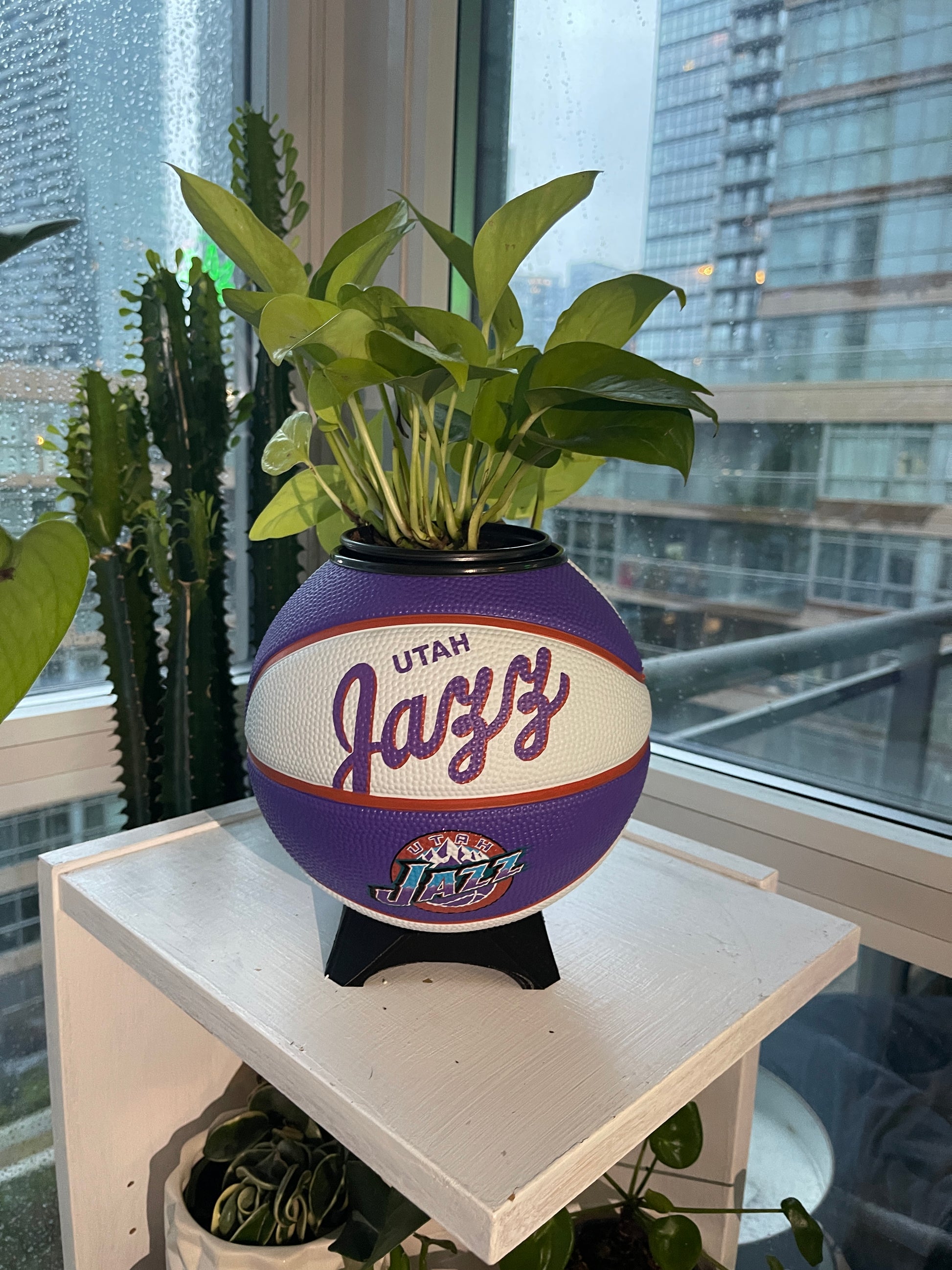 Mini Basketball Planter (Utah Jazz)