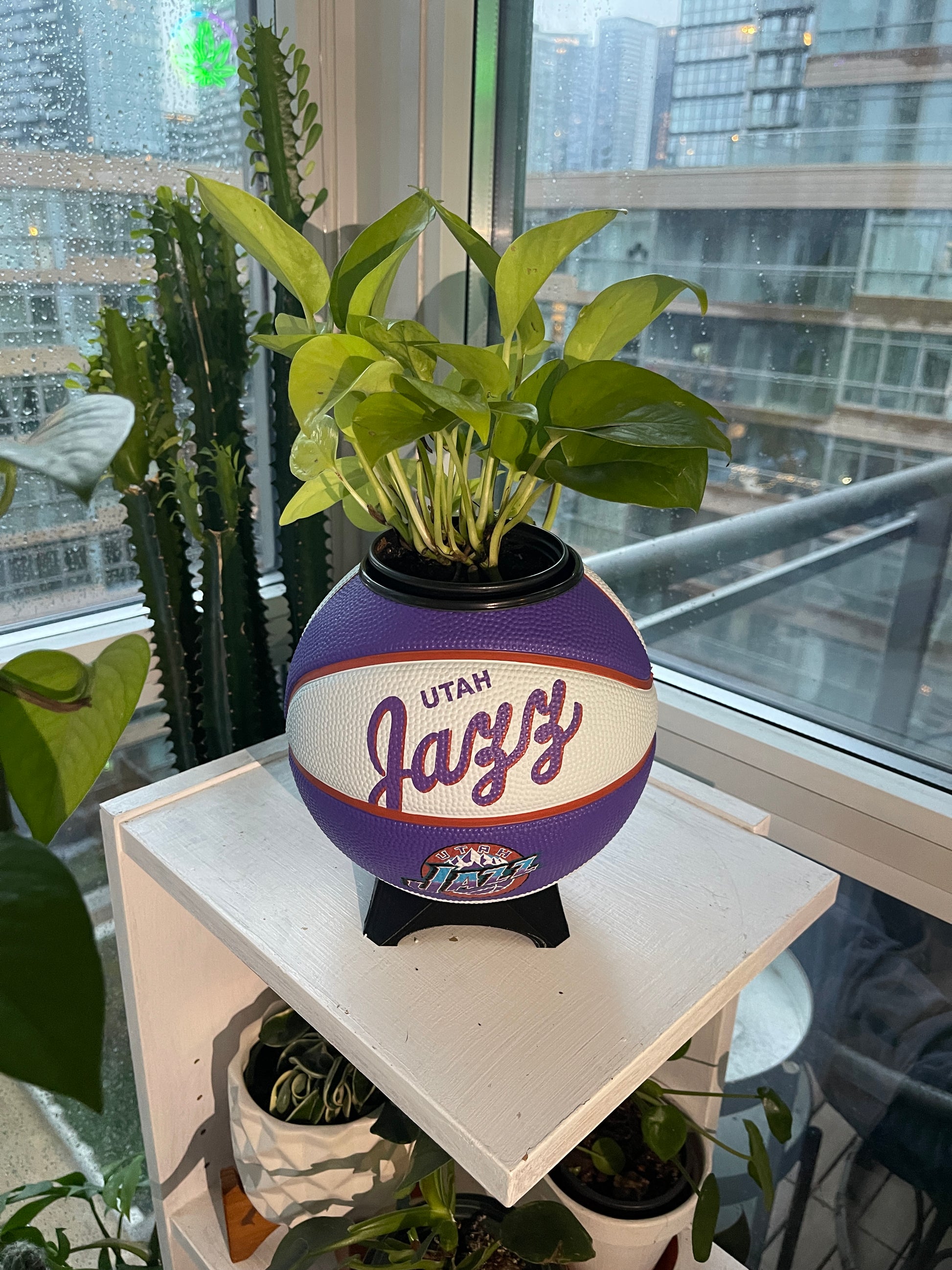 Mini Basketball Planter (Utah Jazz)