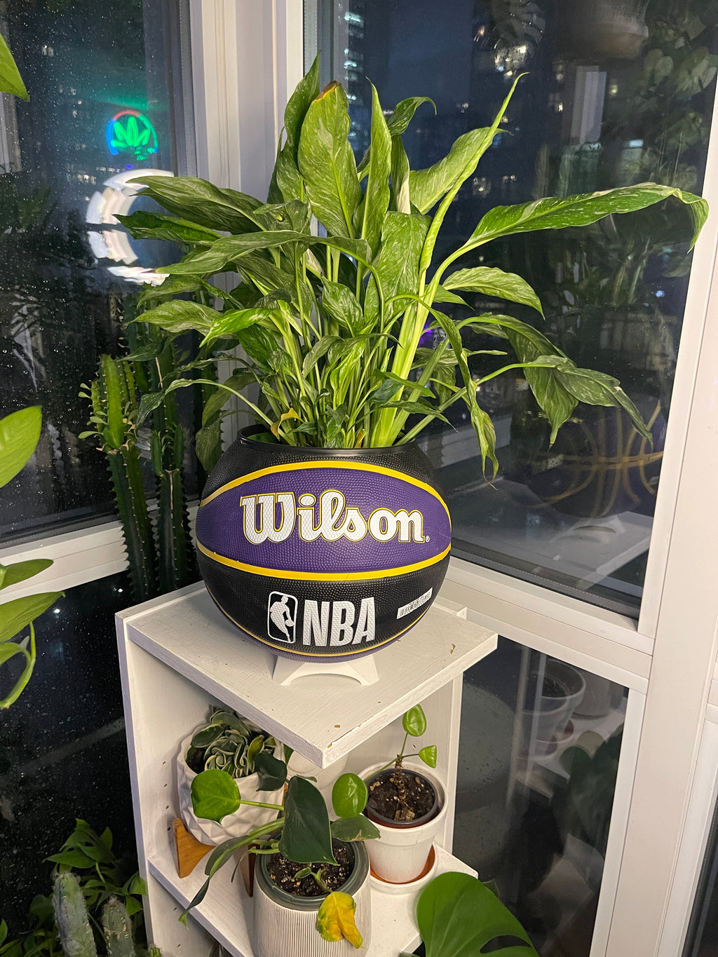 Large Basketball Planter (Los Angeles Lakers)
