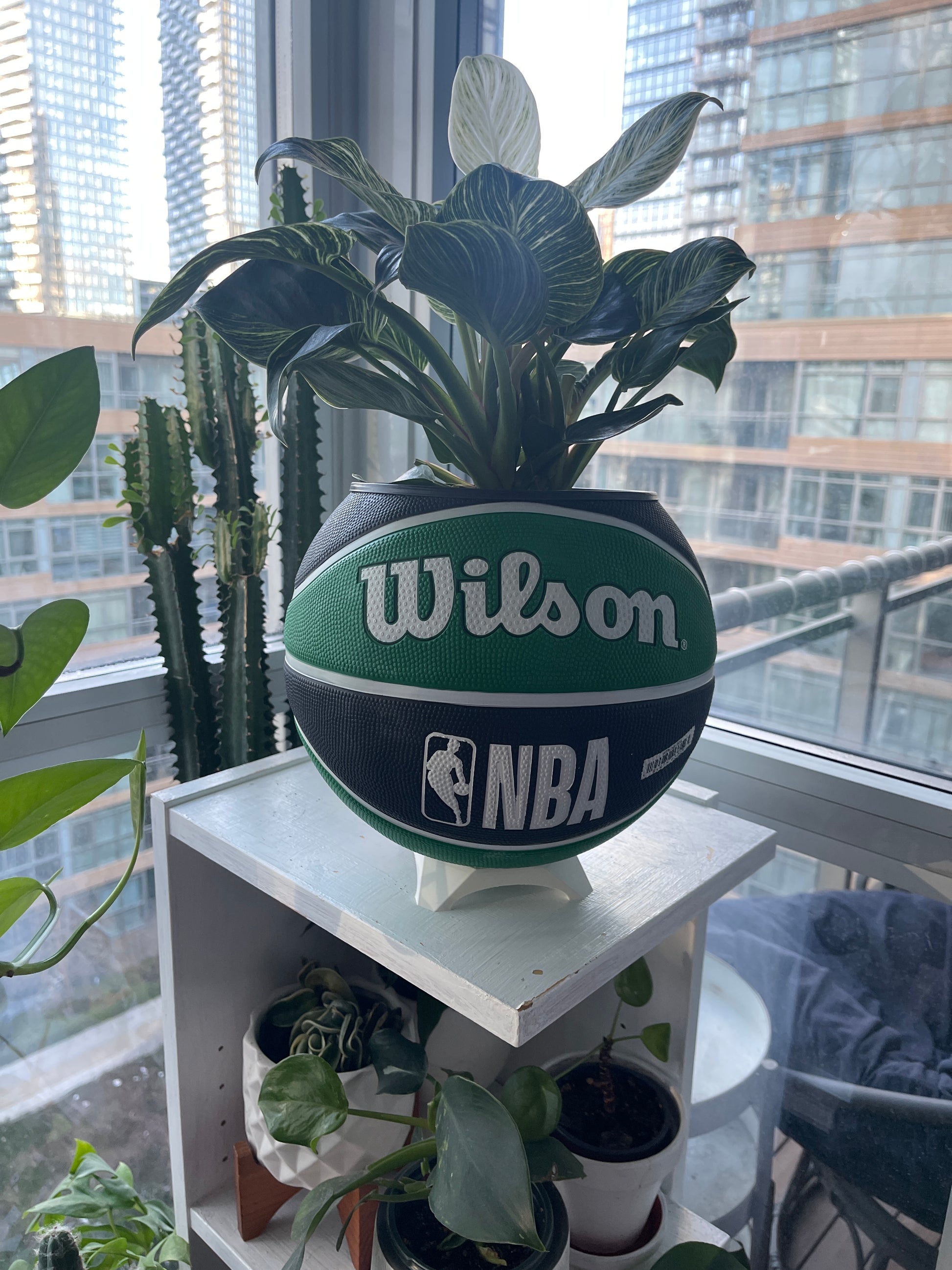 Large Basketball Planter (Boston Celtics)