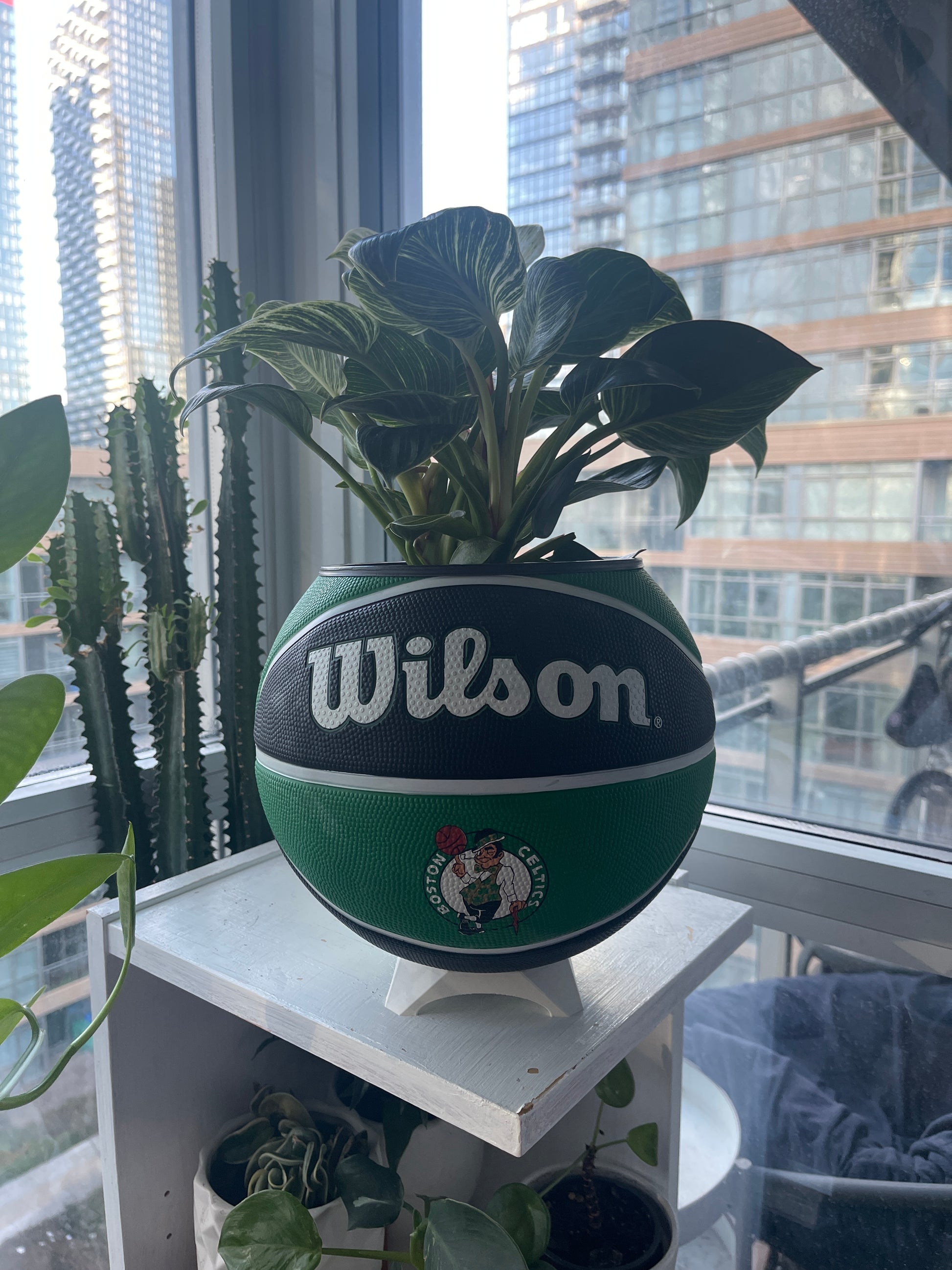 Large Basketball Planter (Boston Celtics)