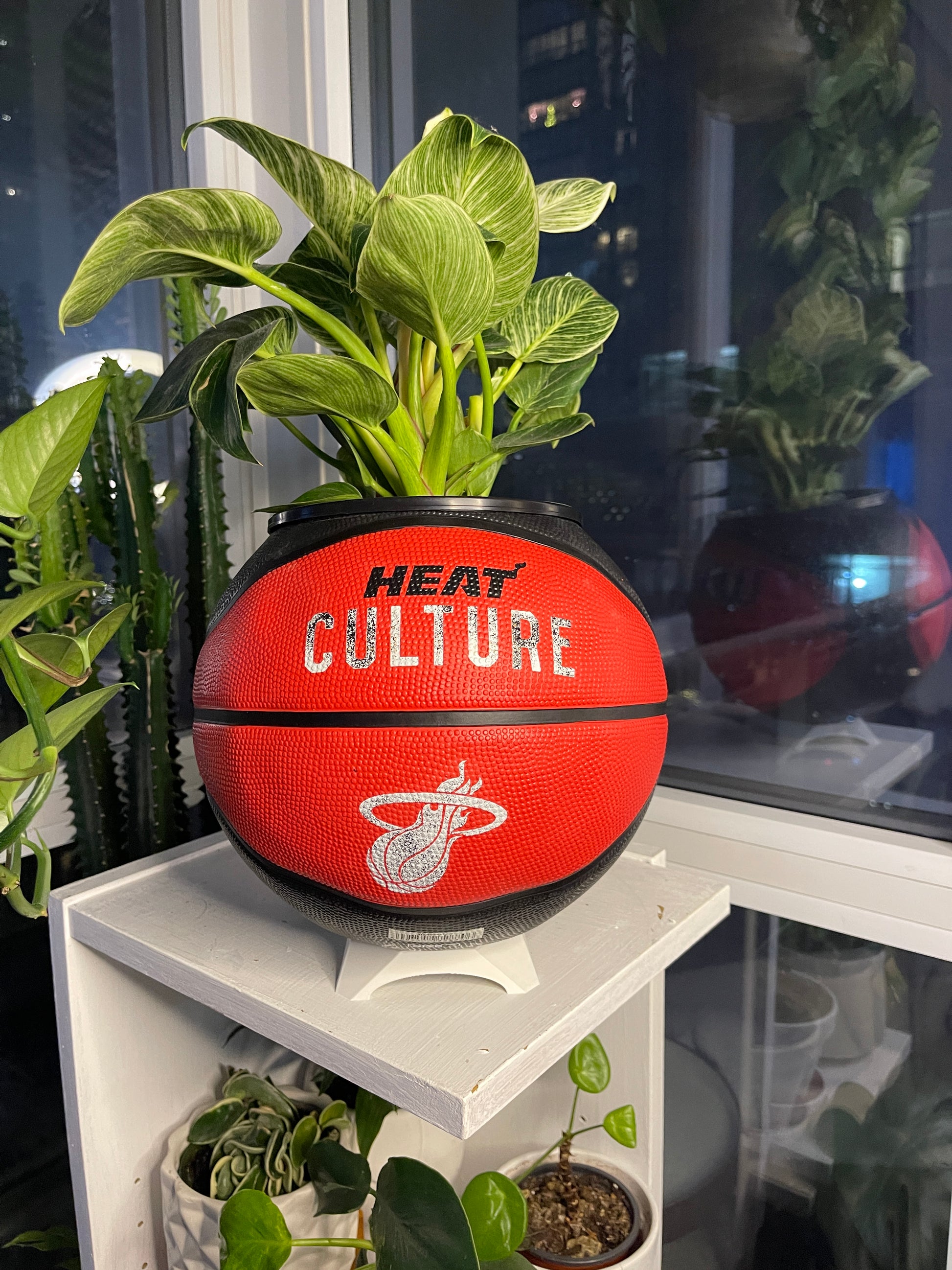 Large Basketball Planter (Miami Heat)