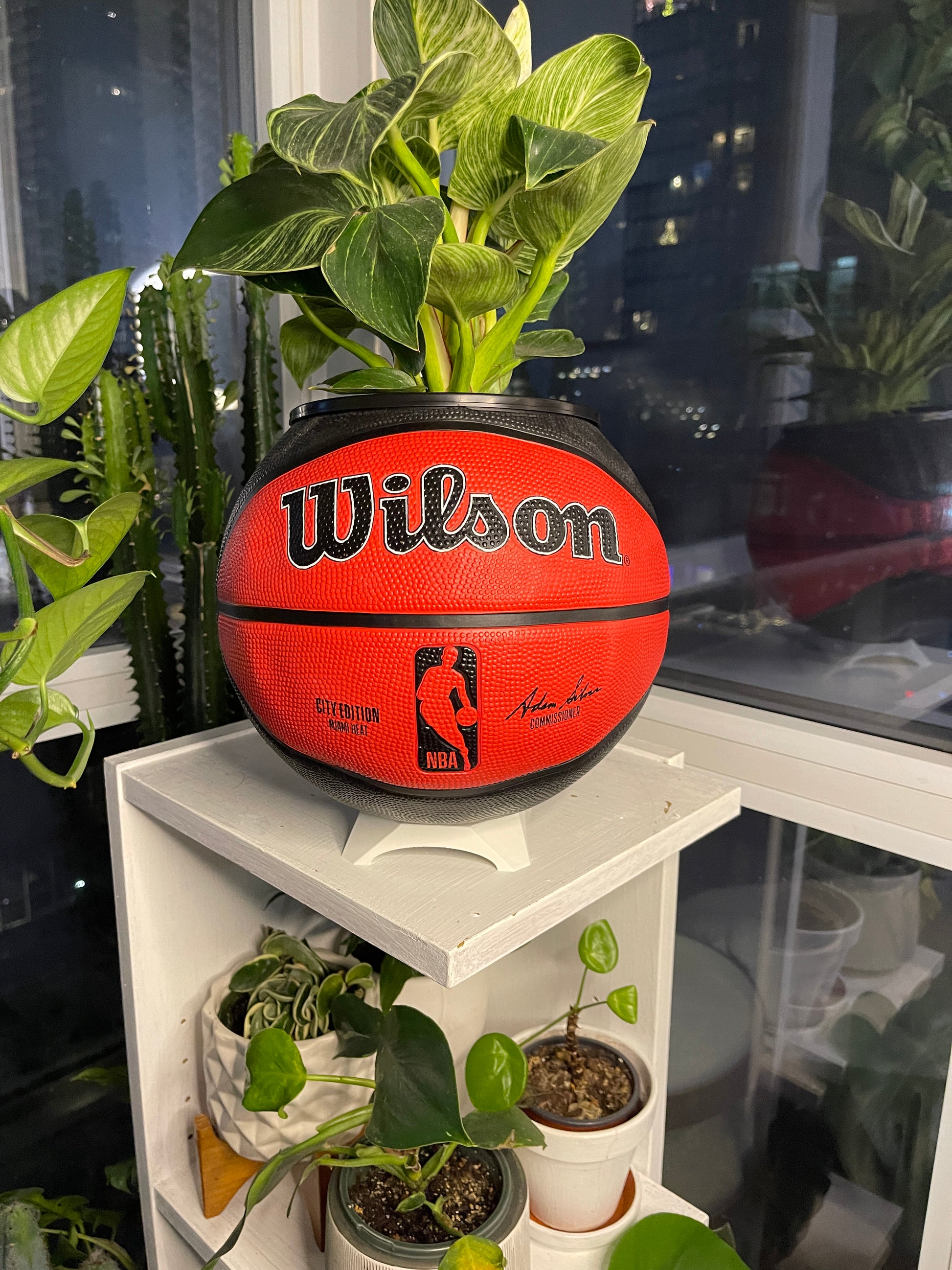 Large Basketball Planter (Miami Heat)