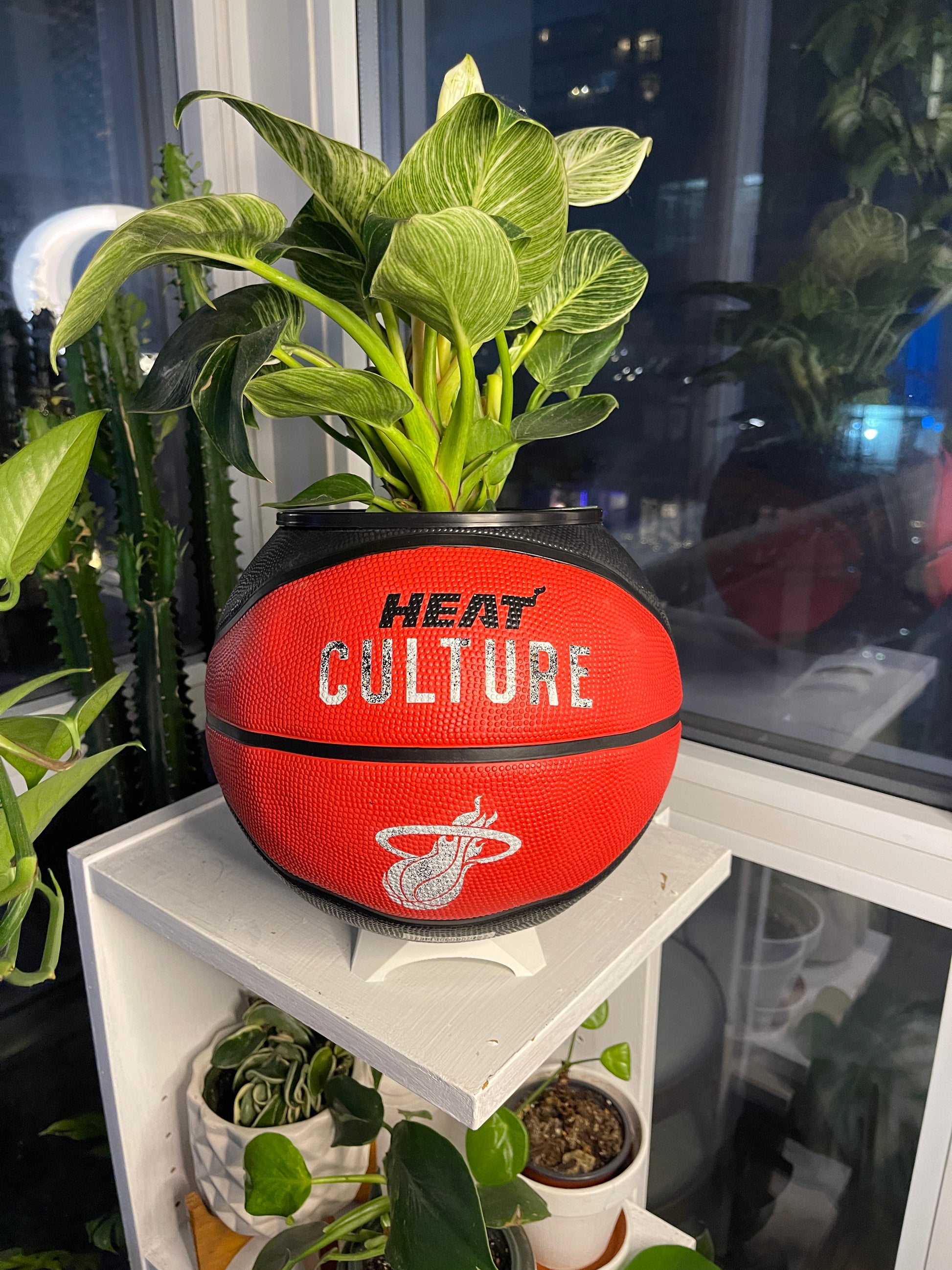 Large Basketball Planter (Miami Heat)