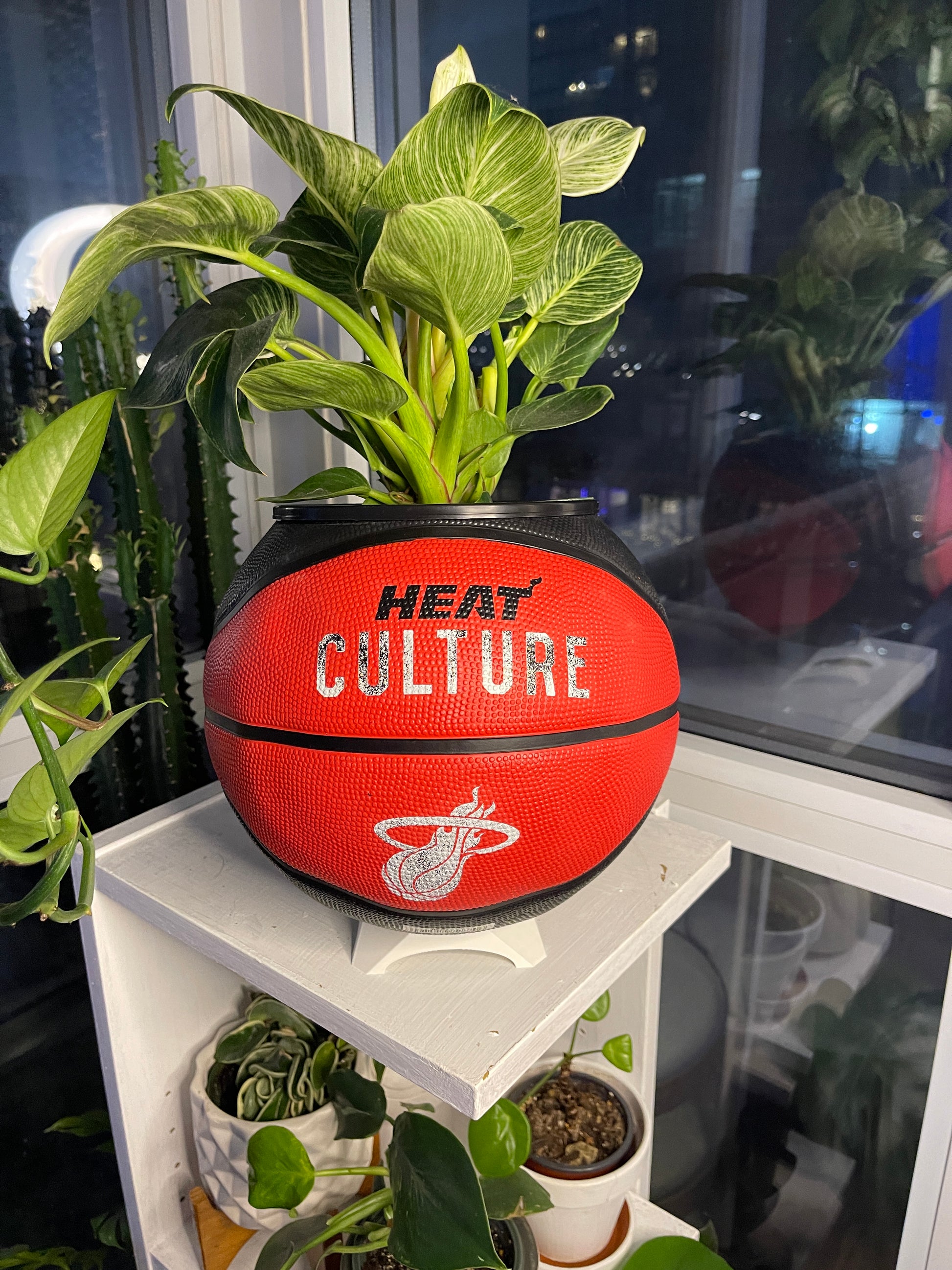 Large Basketball Planter (Miami Heat)