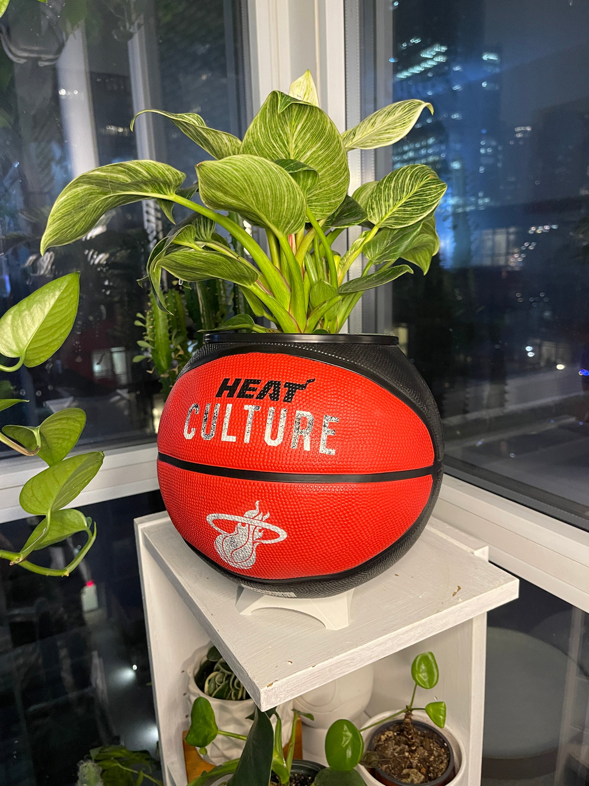 Large Basketball Planter (Miami Heat)