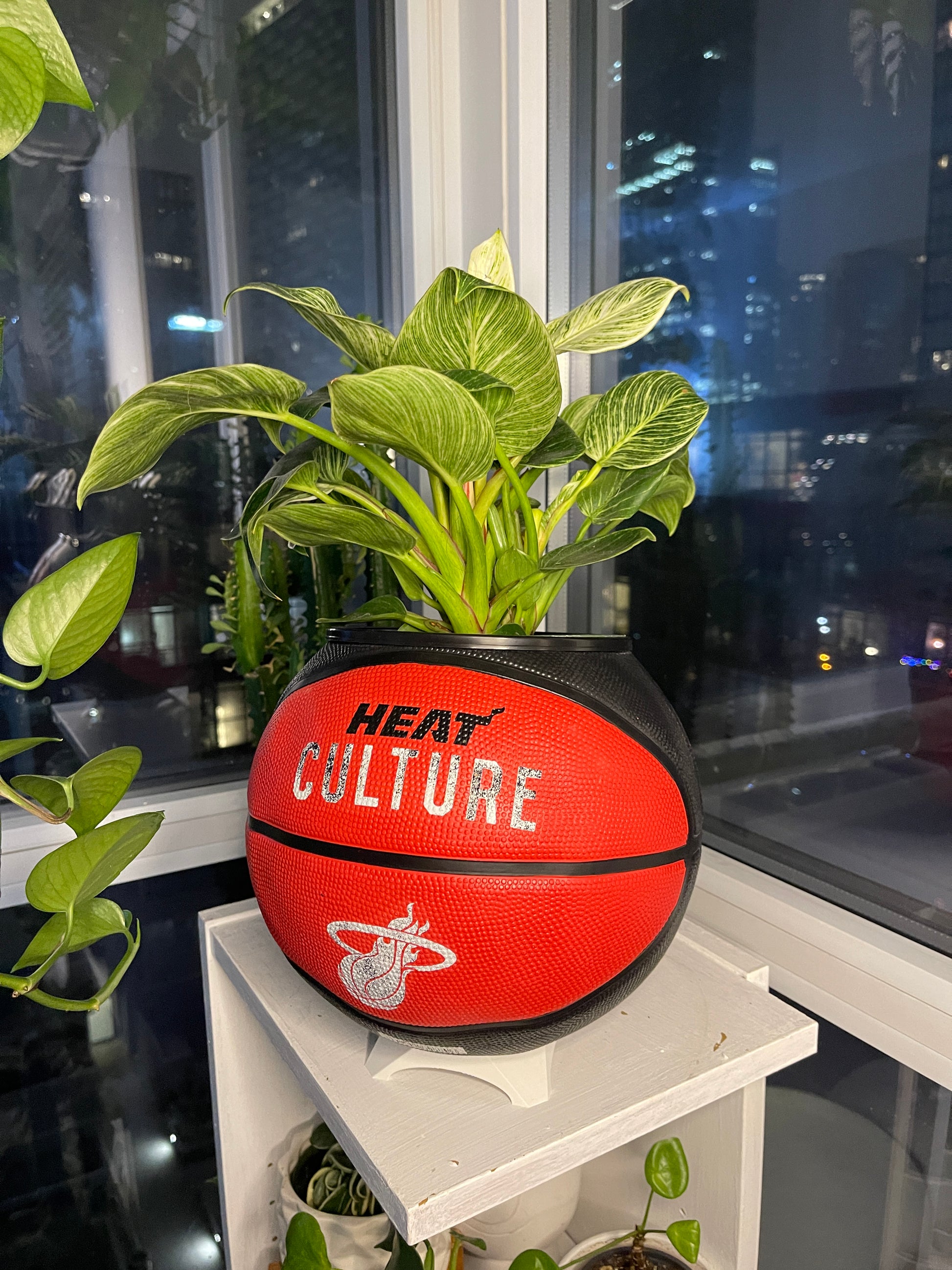 Large Basketball Planter (Miami Heat)