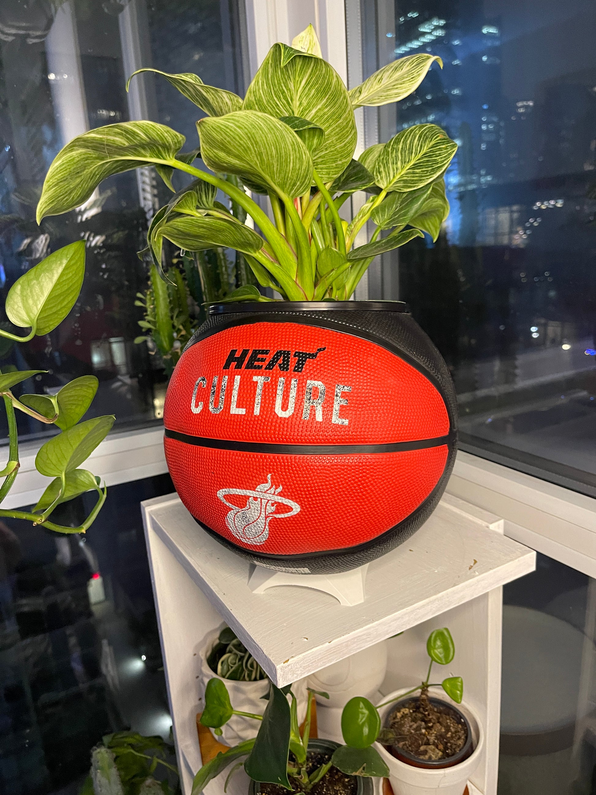 Large Basketball Planter (Miami Heat)